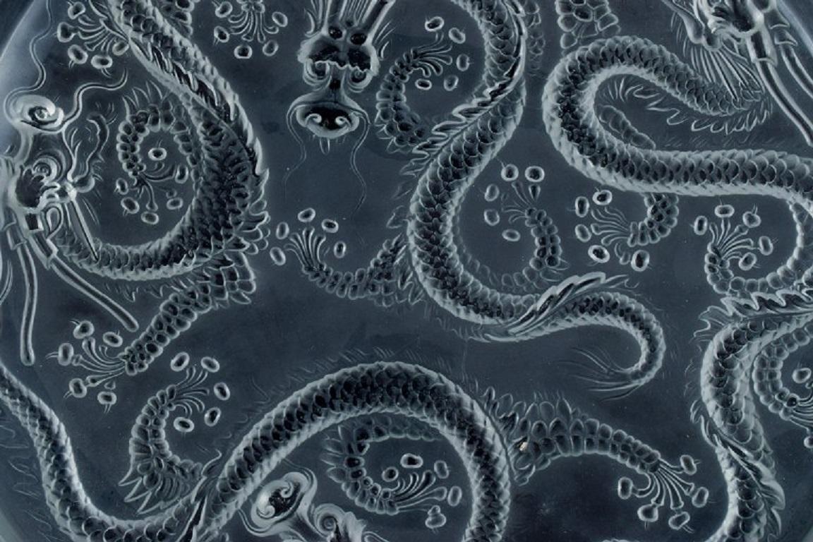 Art Déco Josef Inwald, Ciotola grande in vetro artistico Barolac in vendita