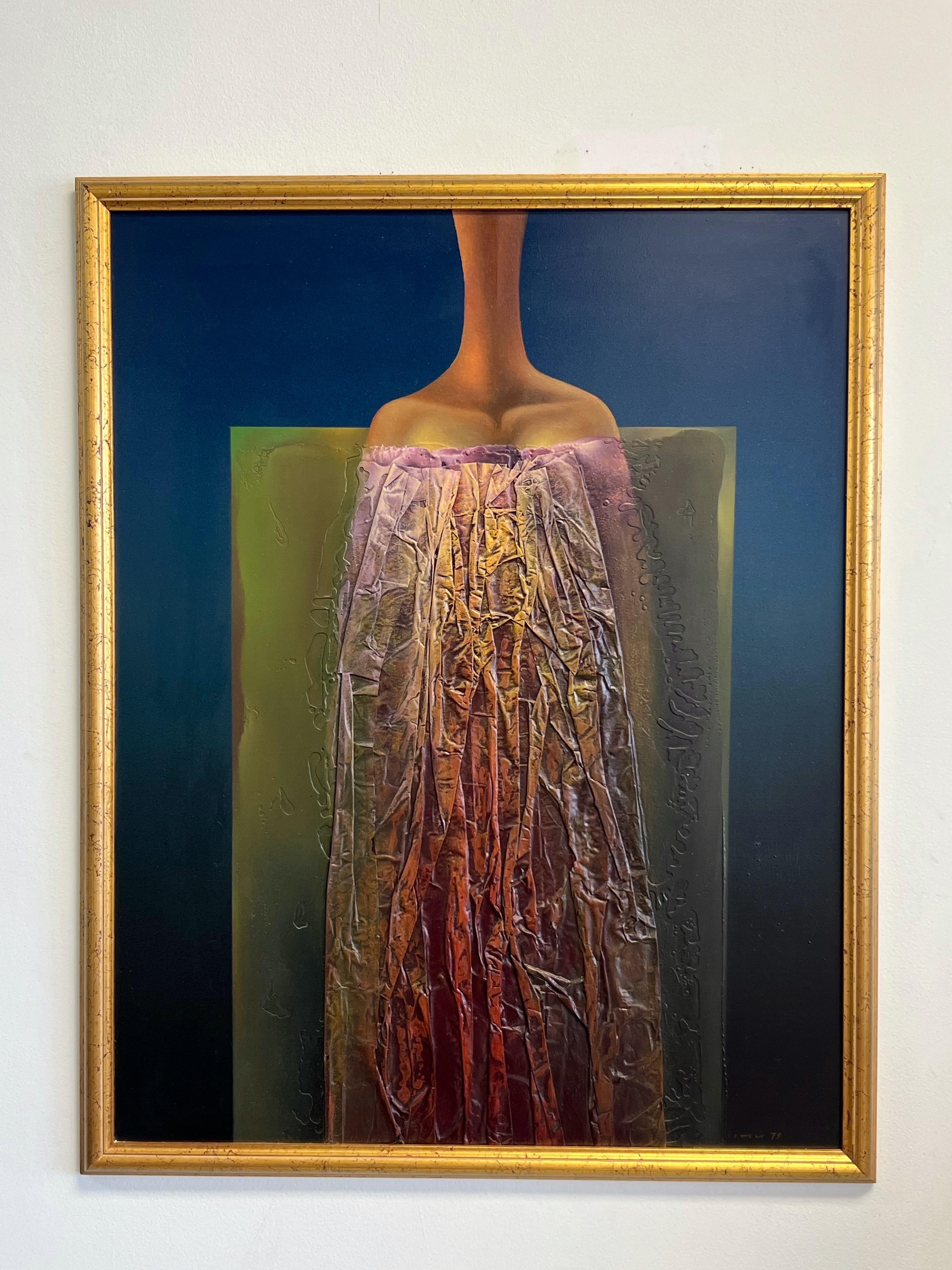 Josef Istler Abstract Surrealist Figure Oil Painting 1979 3