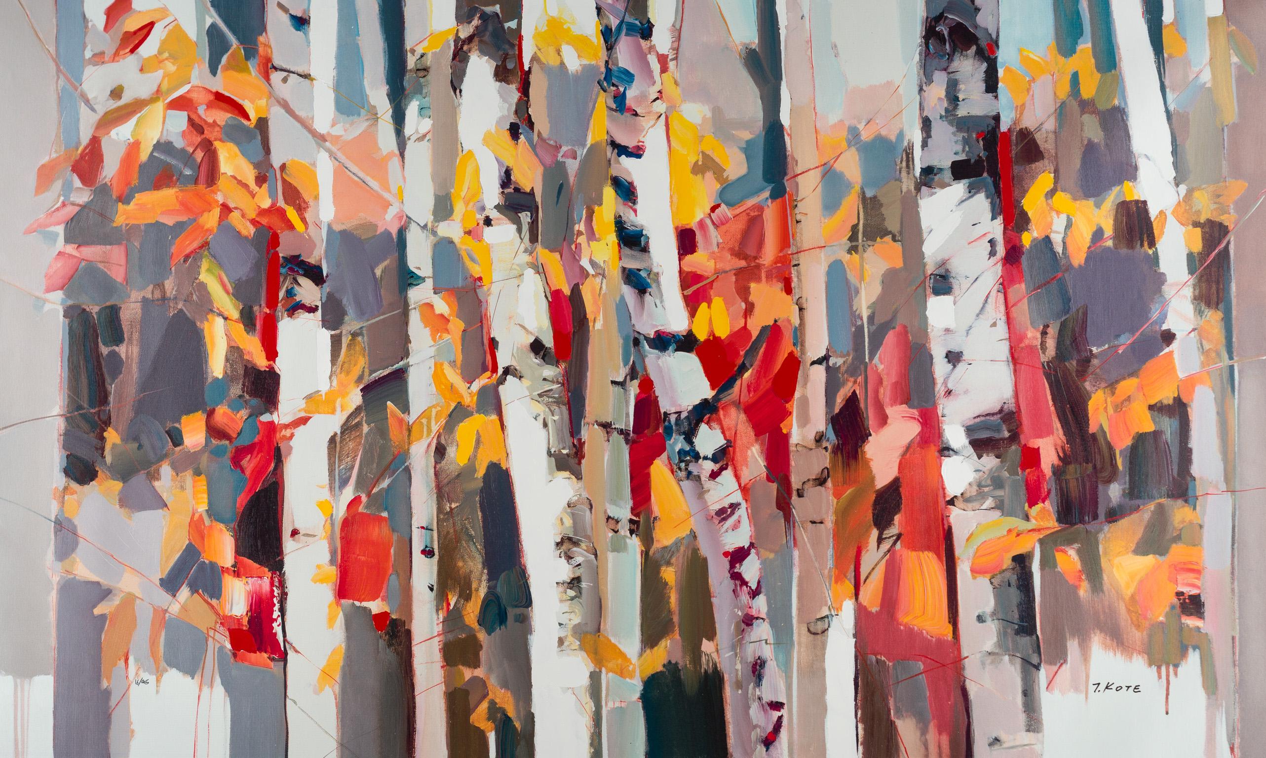 Abstract Painting Josef Kote - Les saisons changeantes