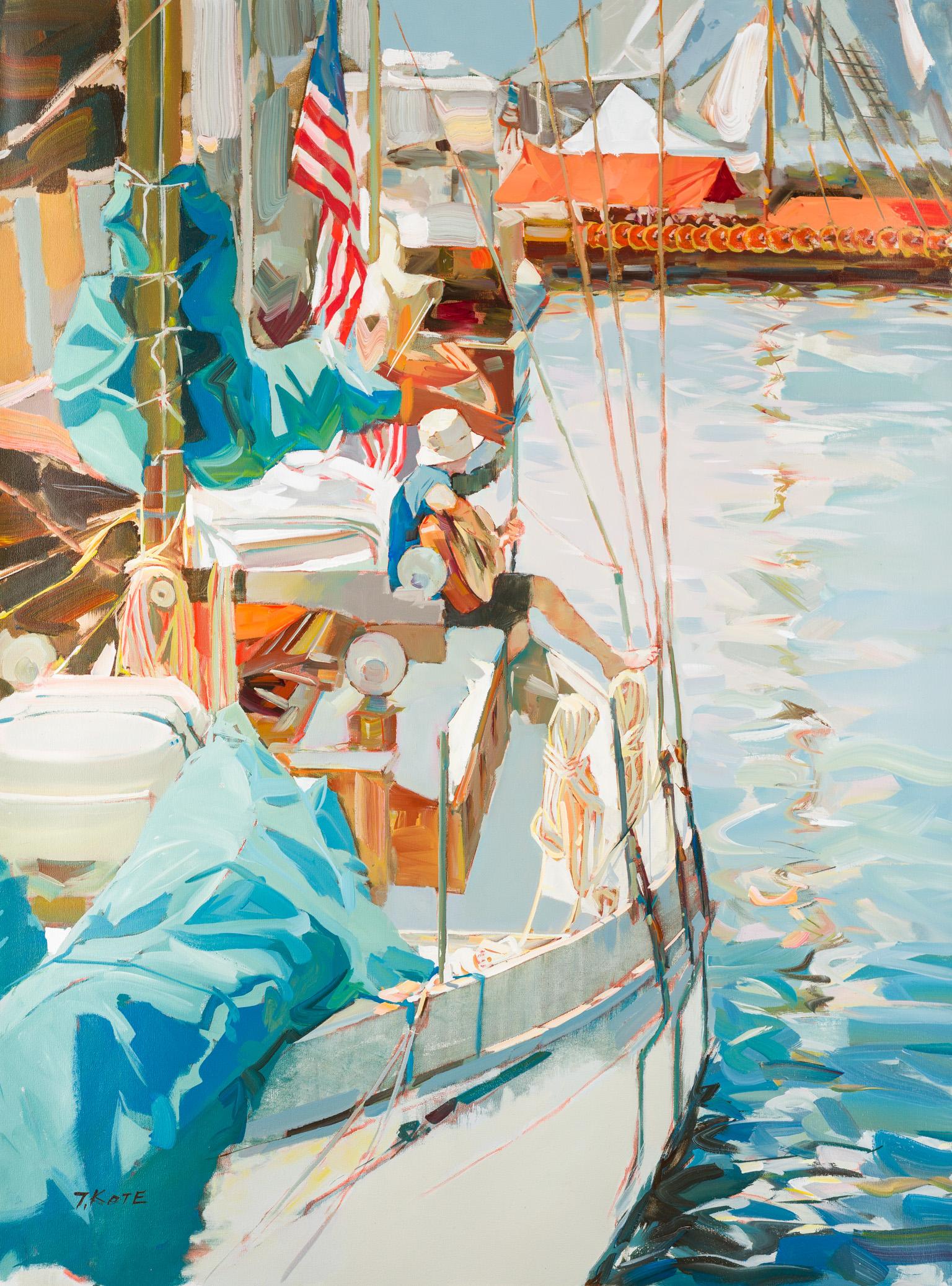 Morning Song Mystic - Painting by Josef Kote