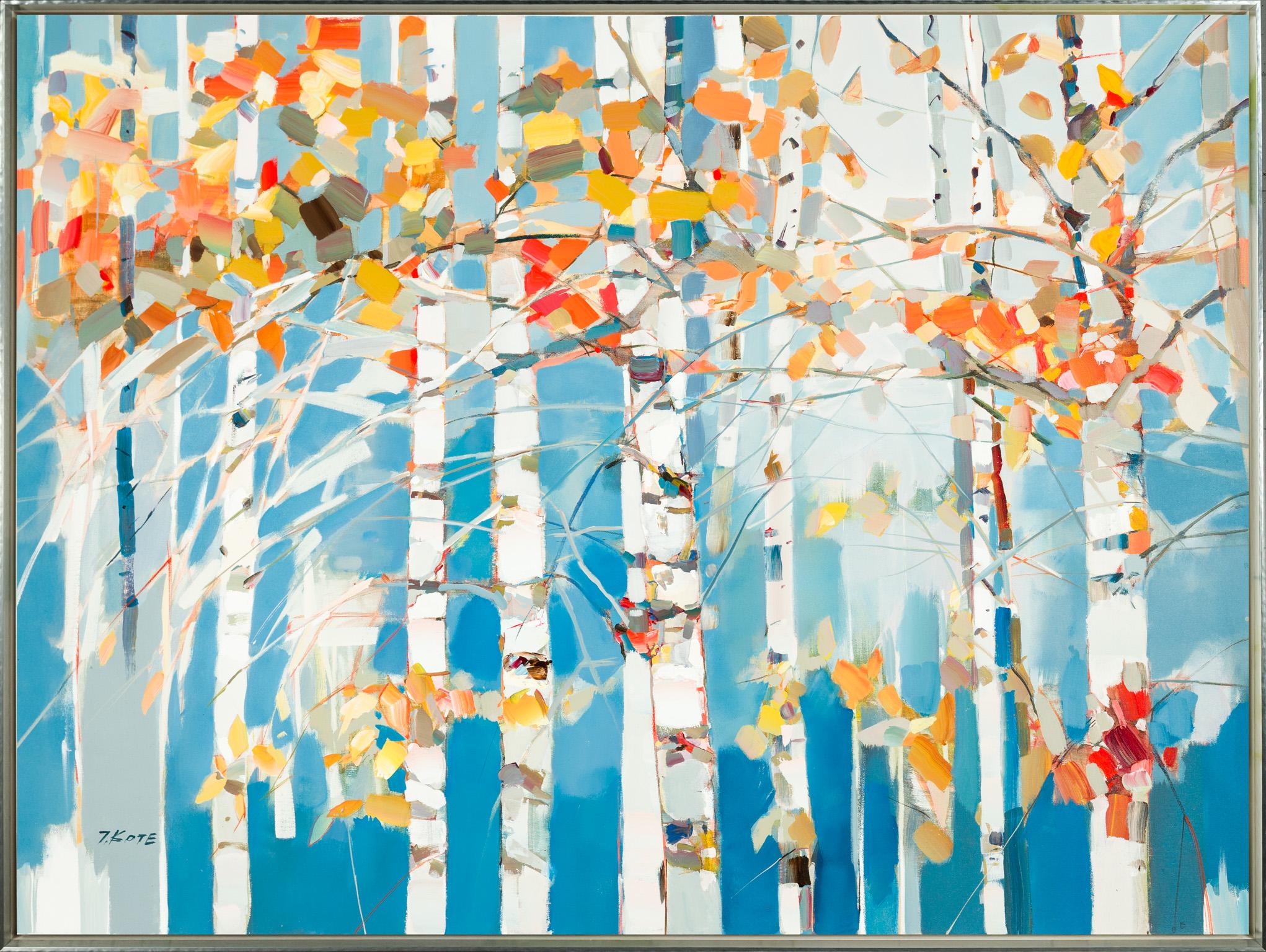 Josef Kote Landscape Painting - Trees In The Breeze