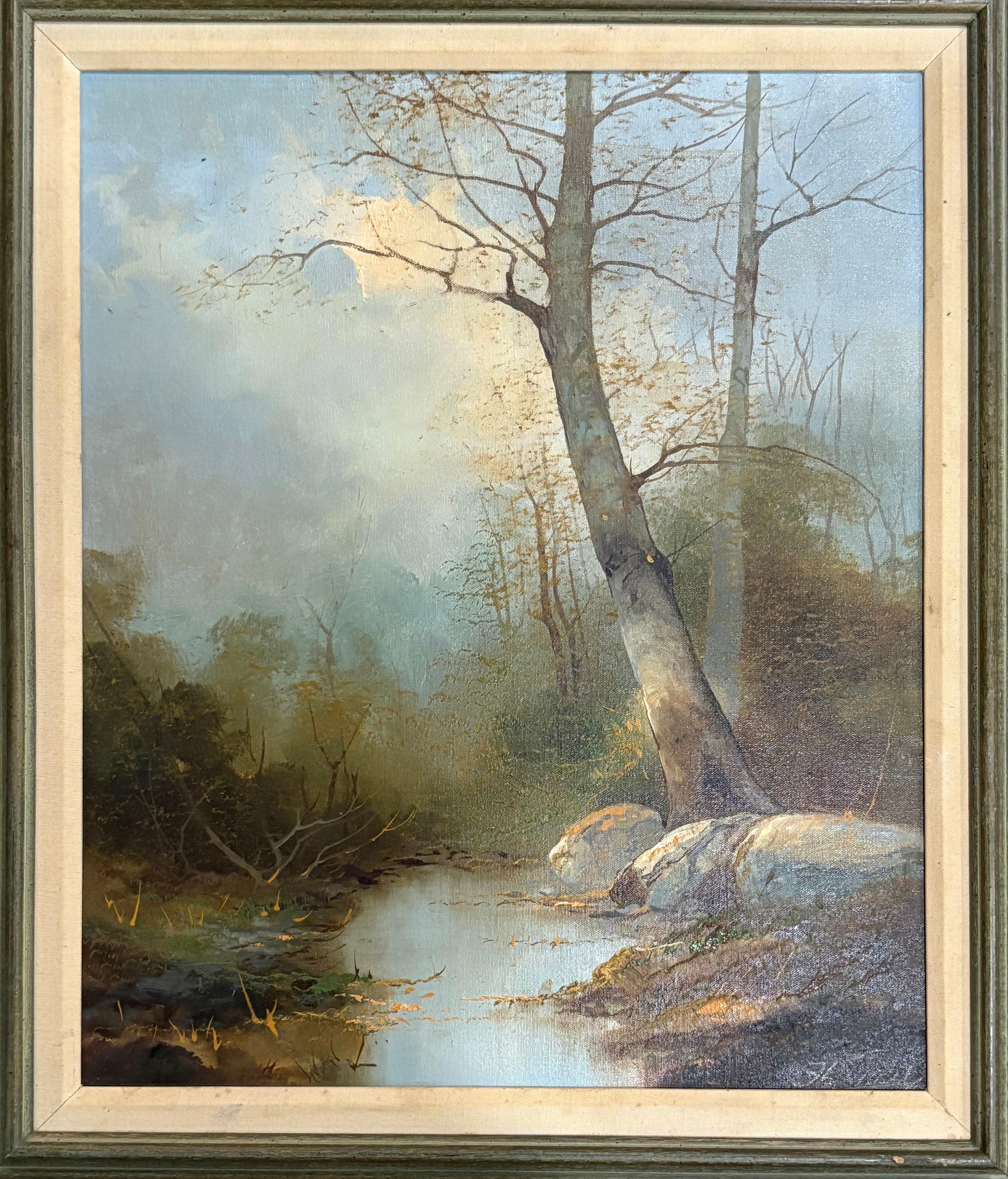 “Forest scene” - Painting by Josef Kugler