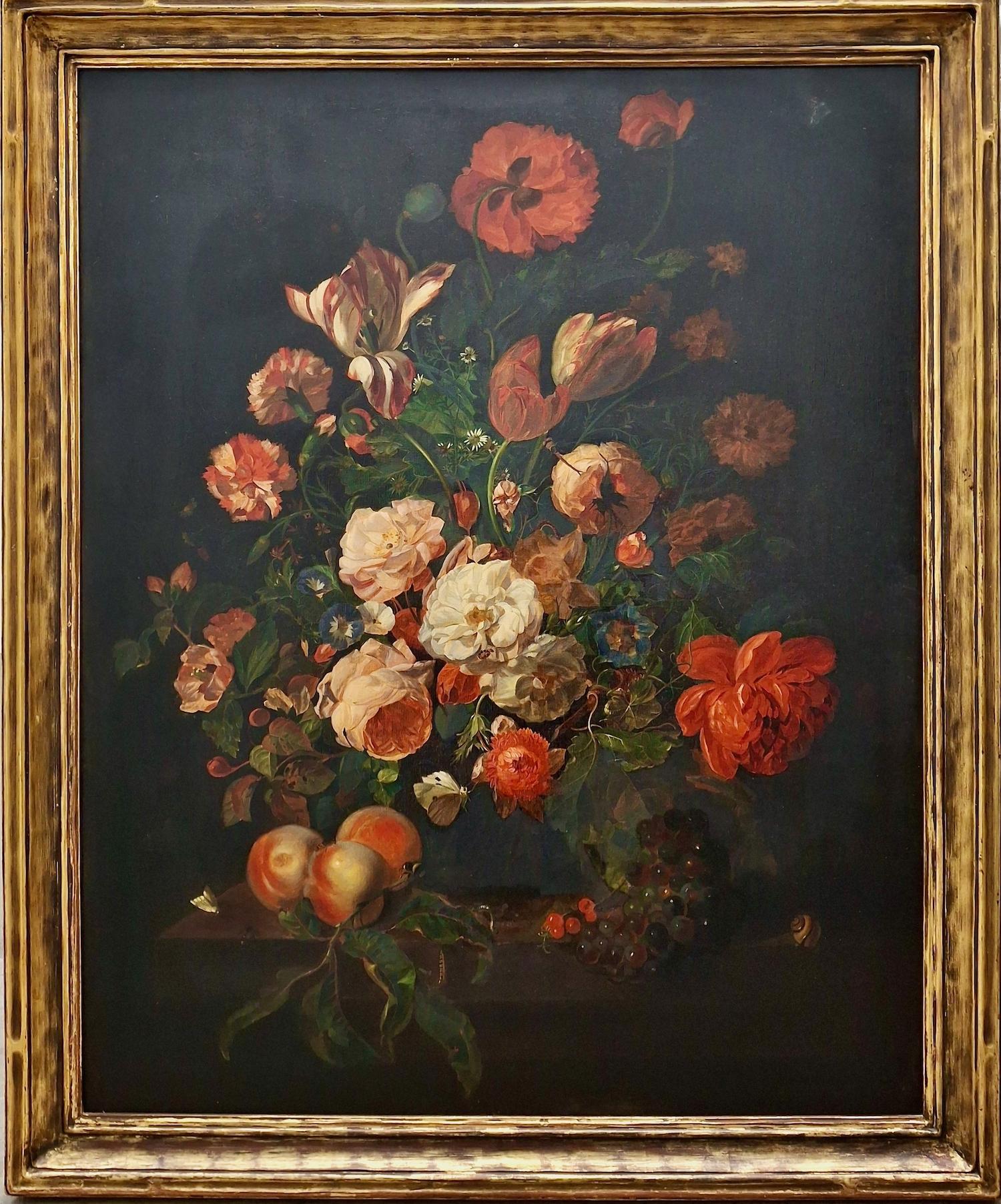 It would be hard to surpass the luscious allure of this 19th-century still life. Although unsigned, the vibrant colors and exquisite detailing reveal the hand of a master. That master is thought to be Viennese Biedermeier period painter Josef Lauer