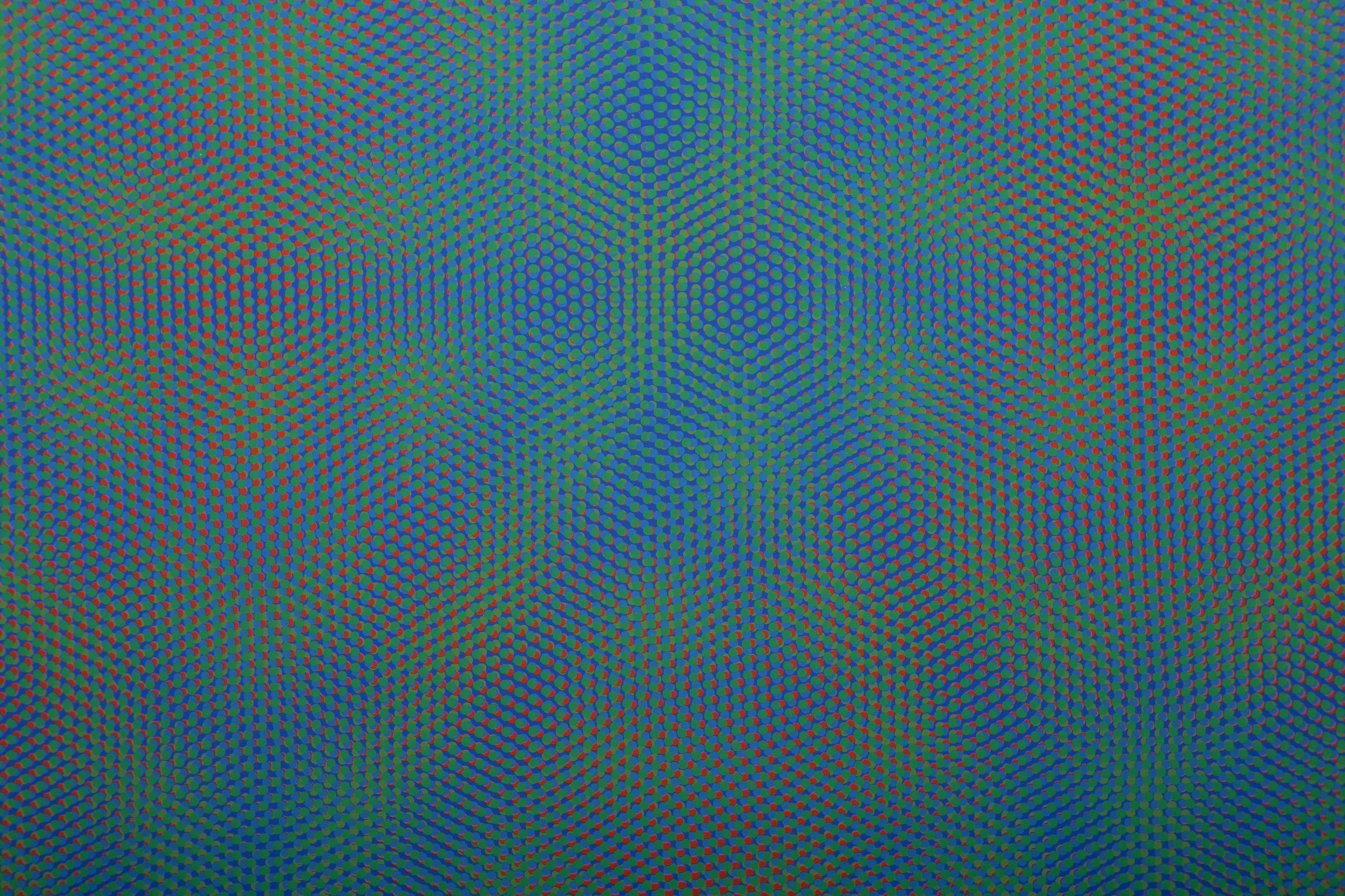 K-GRGB, Op Art Screen Print by Josef Levi For Sale 2