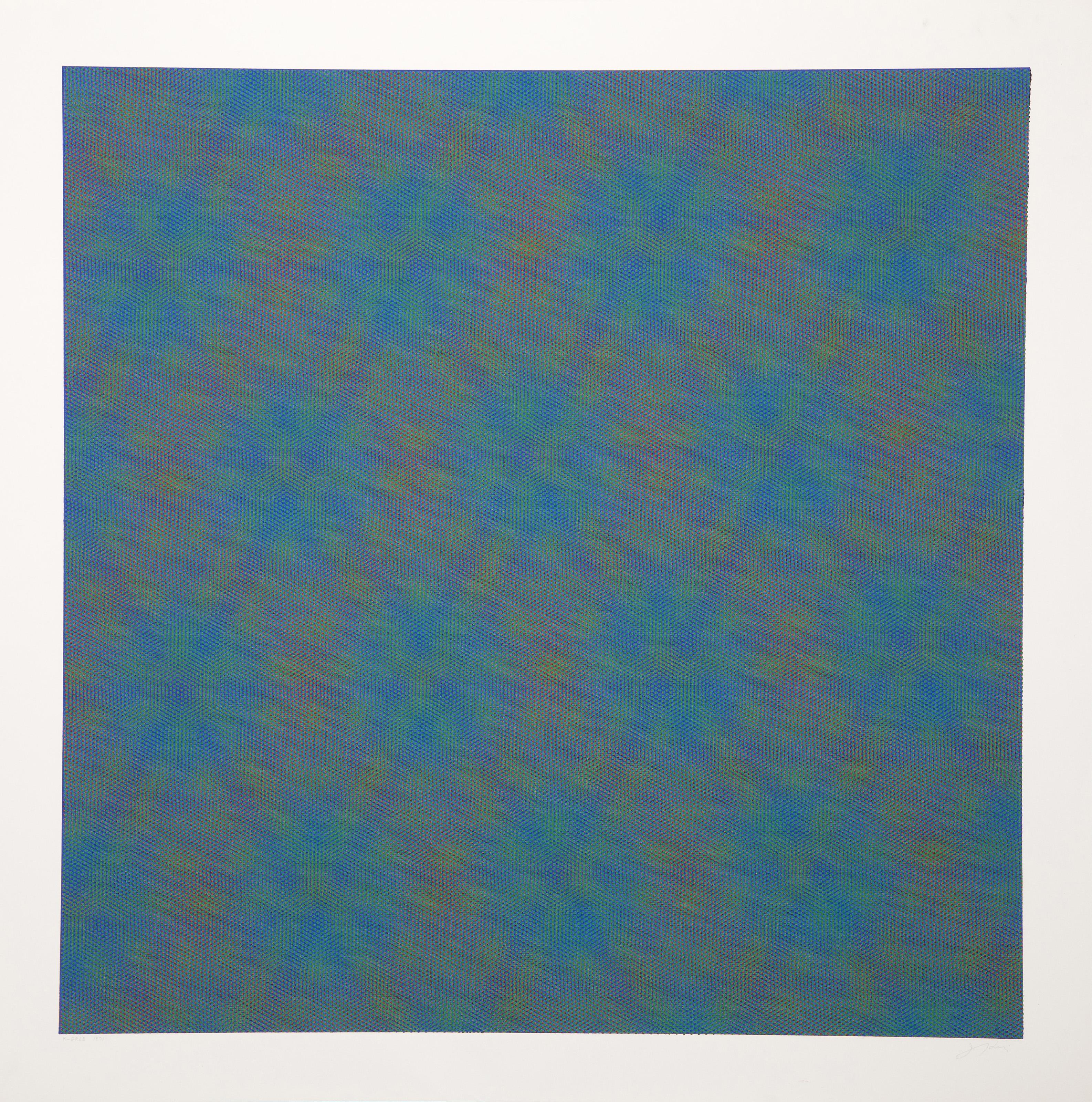 Josef Levi, American (1938 - ) - K-GRGB, Year: 1971, Medium: Screenprint, signed, numbered, titled and dated, Edition: 6, Image Size: 28 x 28 inches, Size: 32 x 32 in. (81.28 x 81.28 cm)