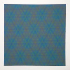 K-GRGB, sérigraphie Op Art de Josef Levi