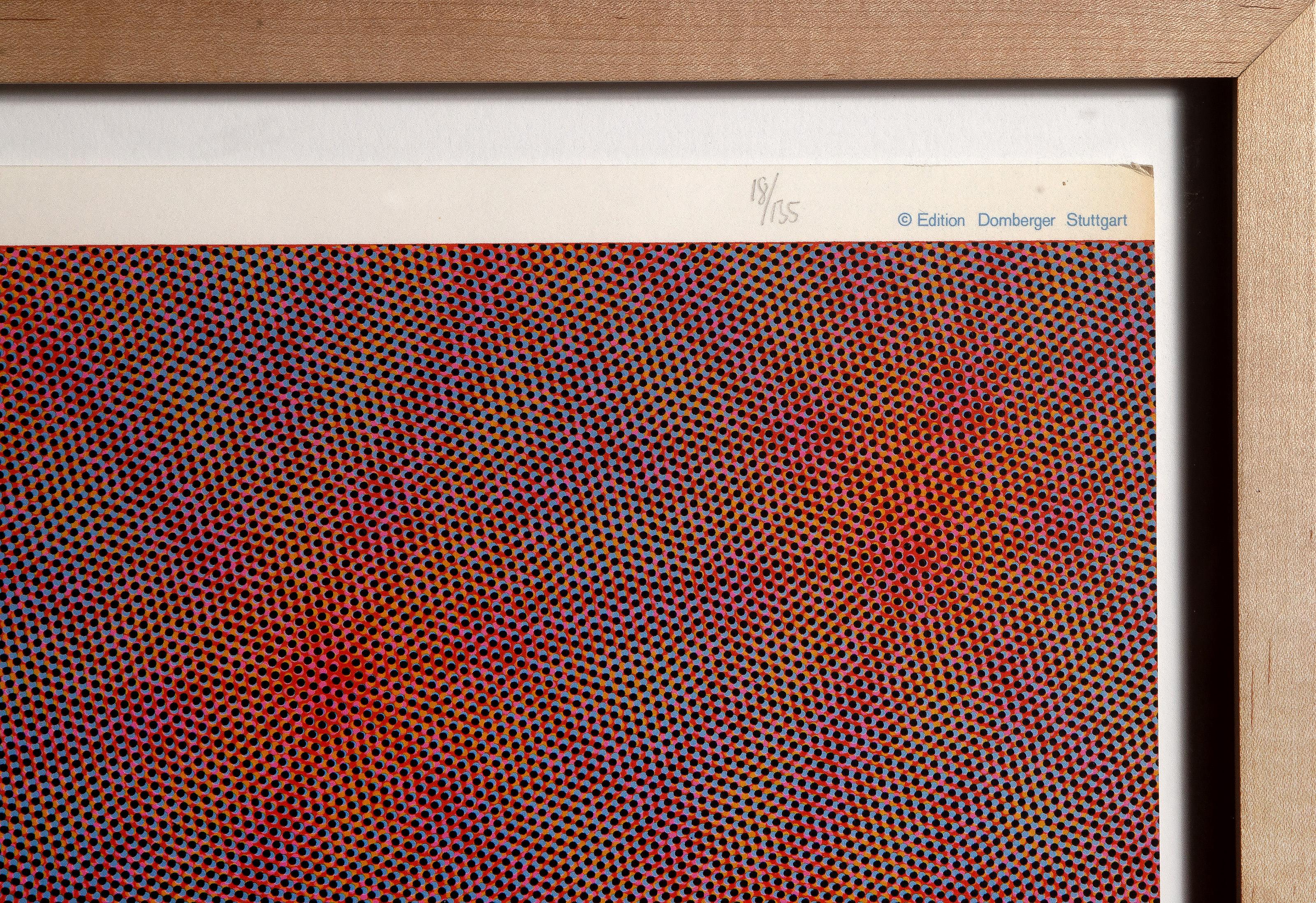 Karen, OP Art Screenprint by Josef Levi 2