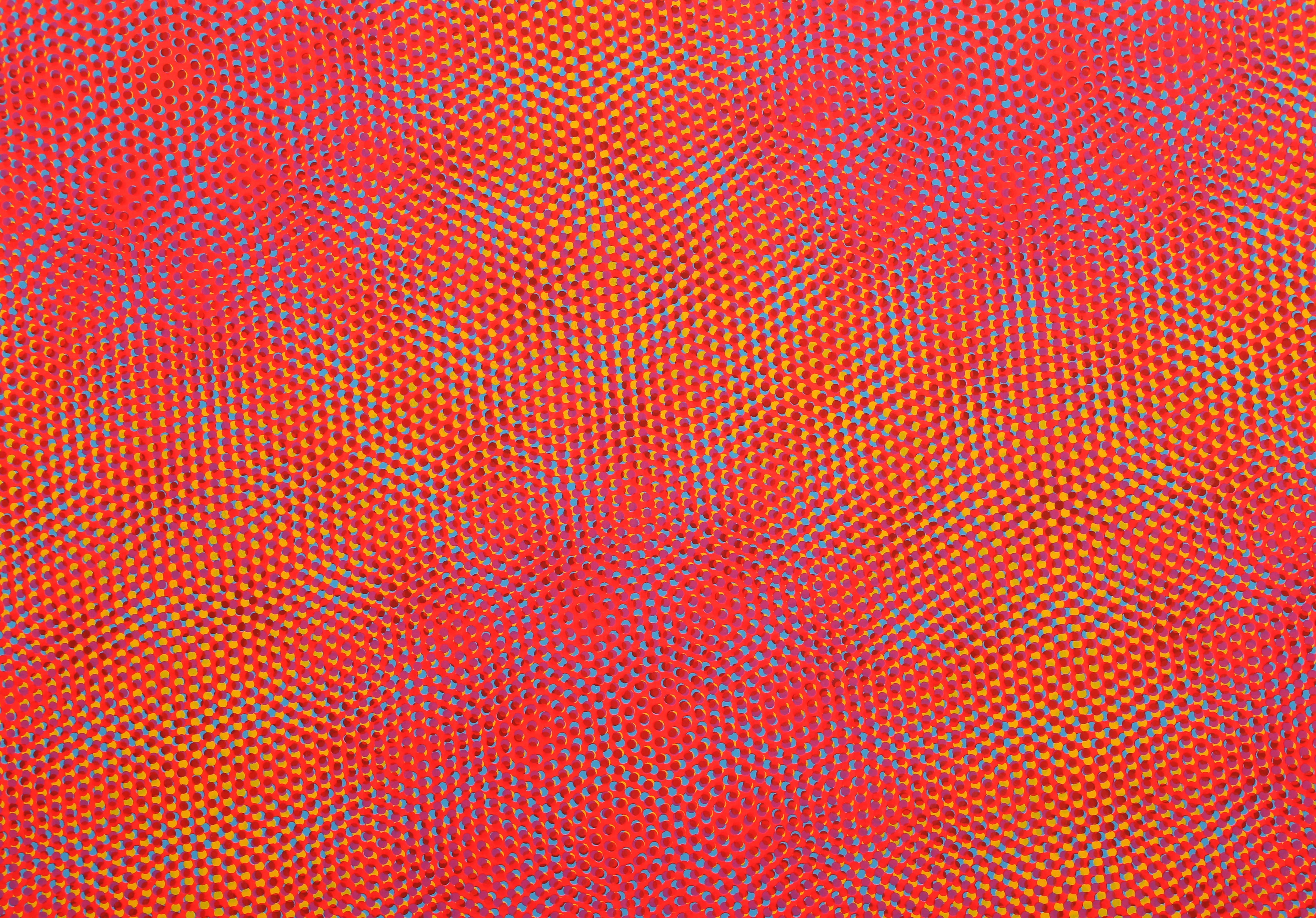 Orange, OP Art Screenprint by Josef Levi For Sale 1