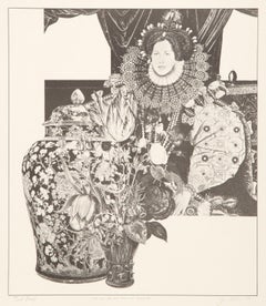 Still Life with Gail, Gower, and Bosschaert, Pop Art Screenprint by Josef Levi