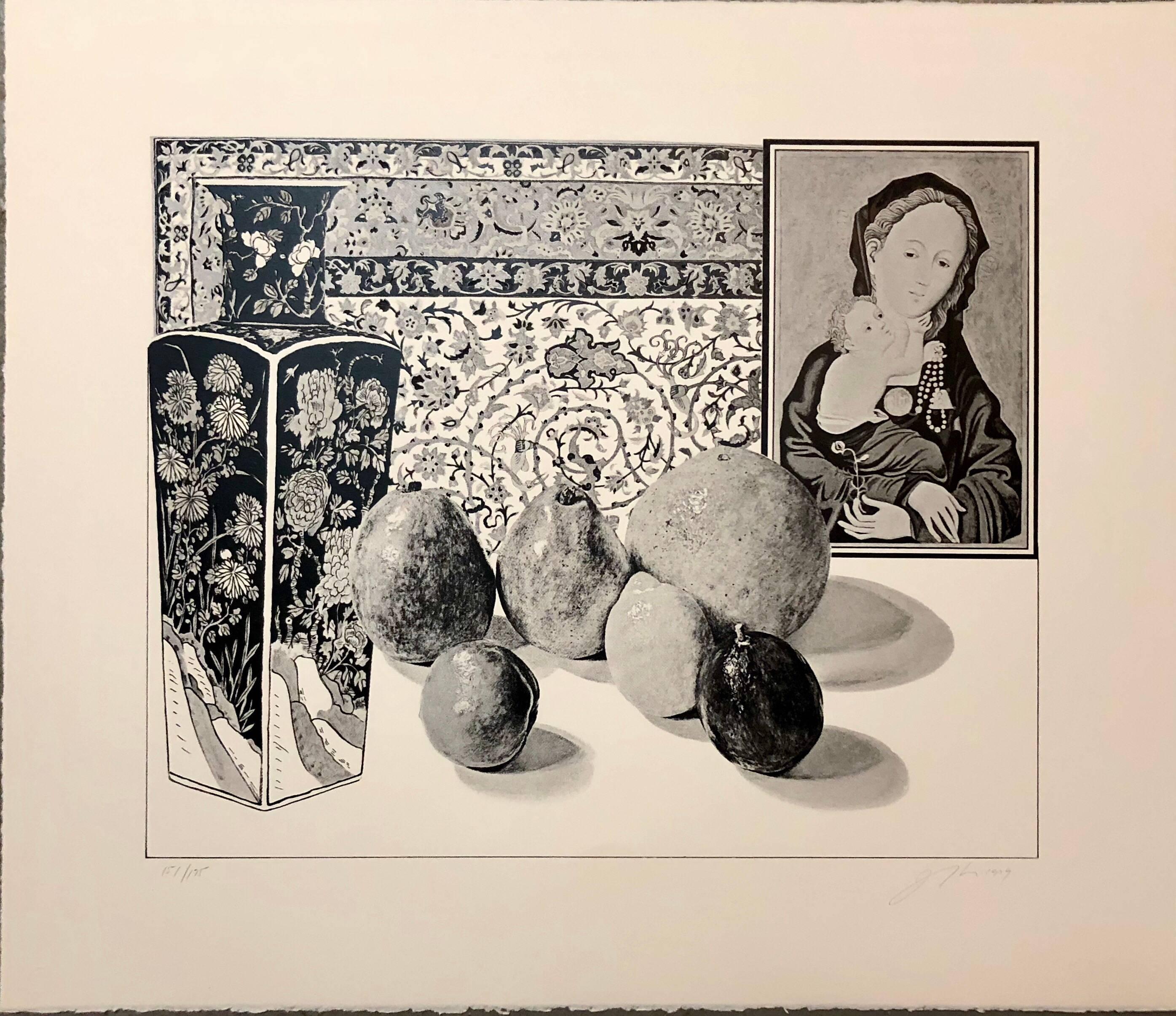 Still Life with German Master Pop Art Triptych Serigraph Suite Hand Signed - Print by Josef Levi