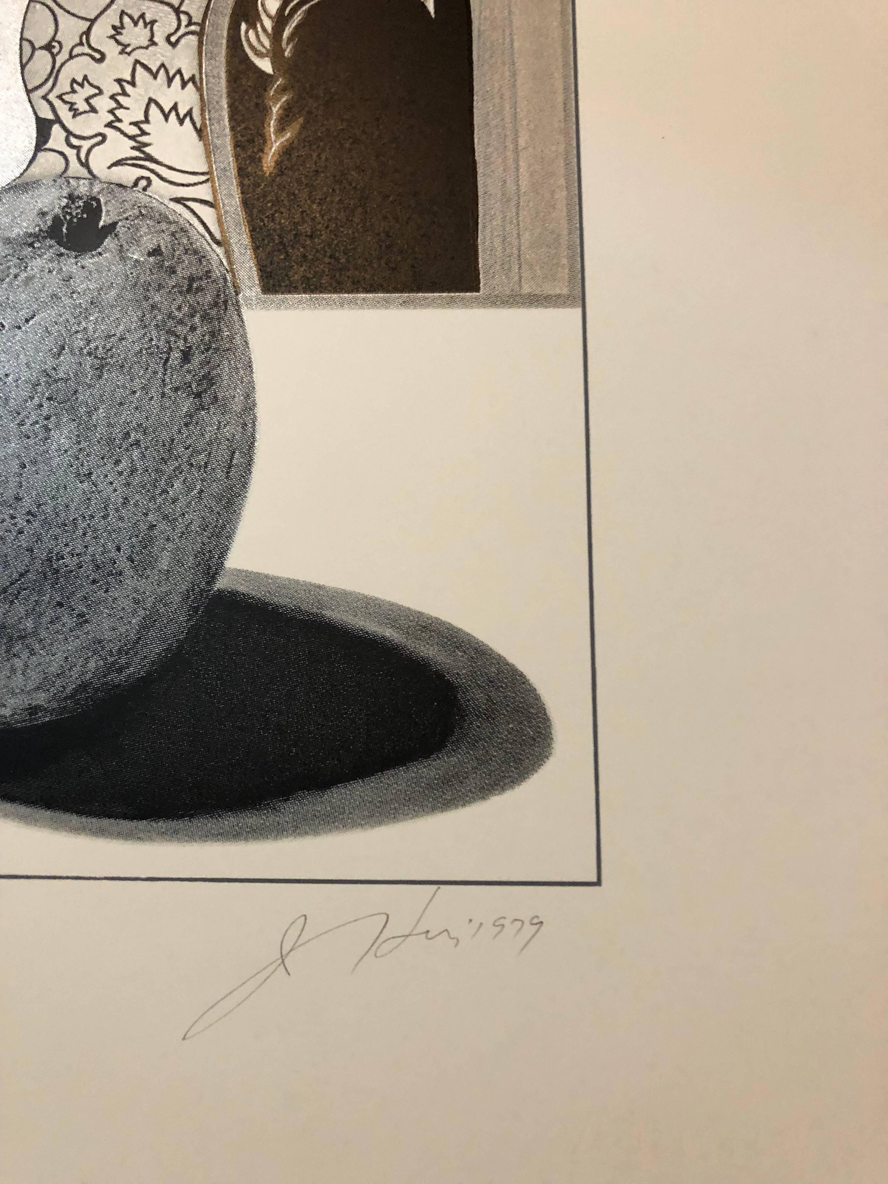 On deckle edged watermarked Arches French paper. hand signed in pencil, dated and numbered. the edition size is 175.
there are three states of the same image image each with  increasing detail and color. 

Josef Alan Levi (1938) is an American