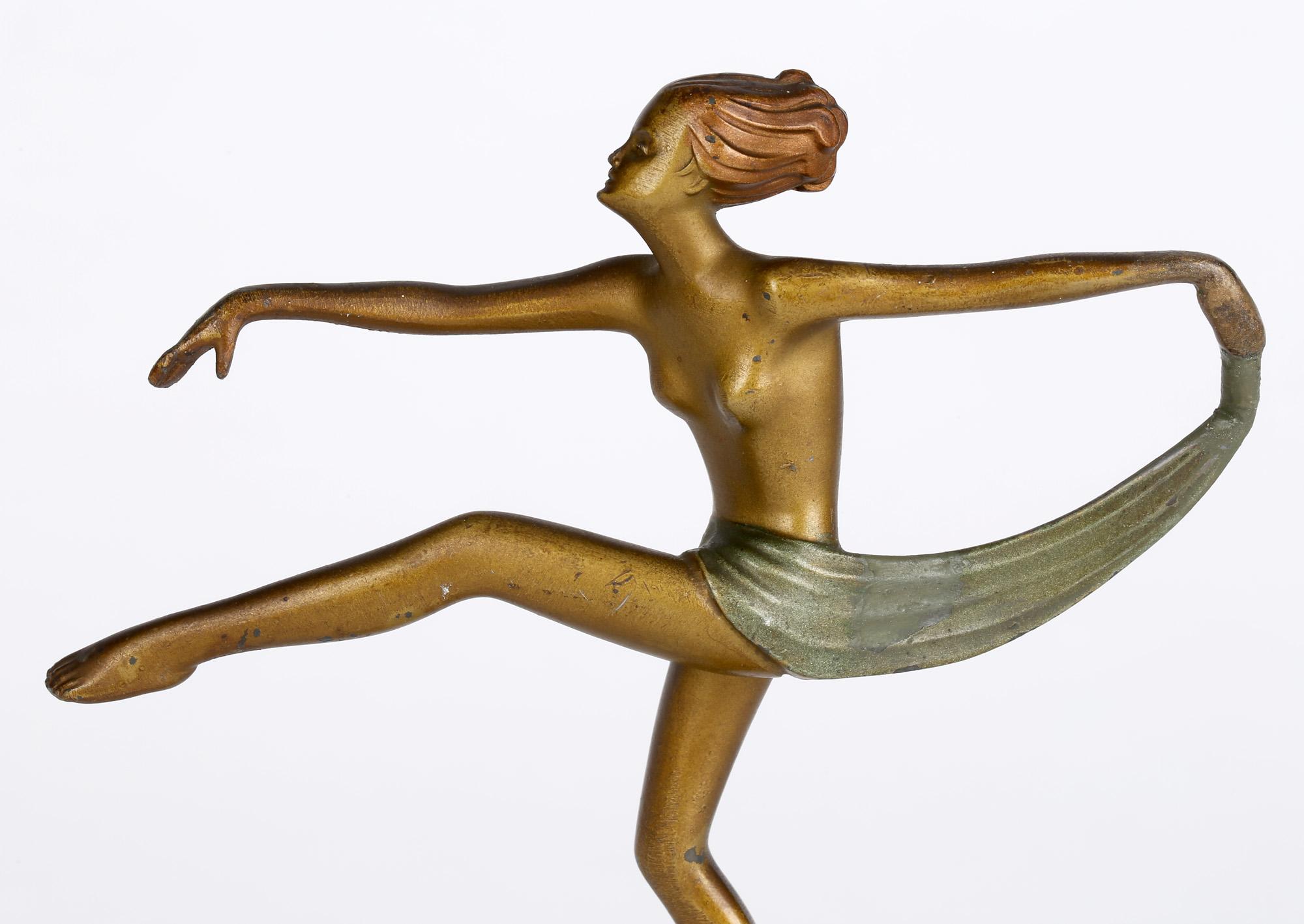 Josef Lorenzl Art Deco Cold Painted Dancing Sculptural Figure 3