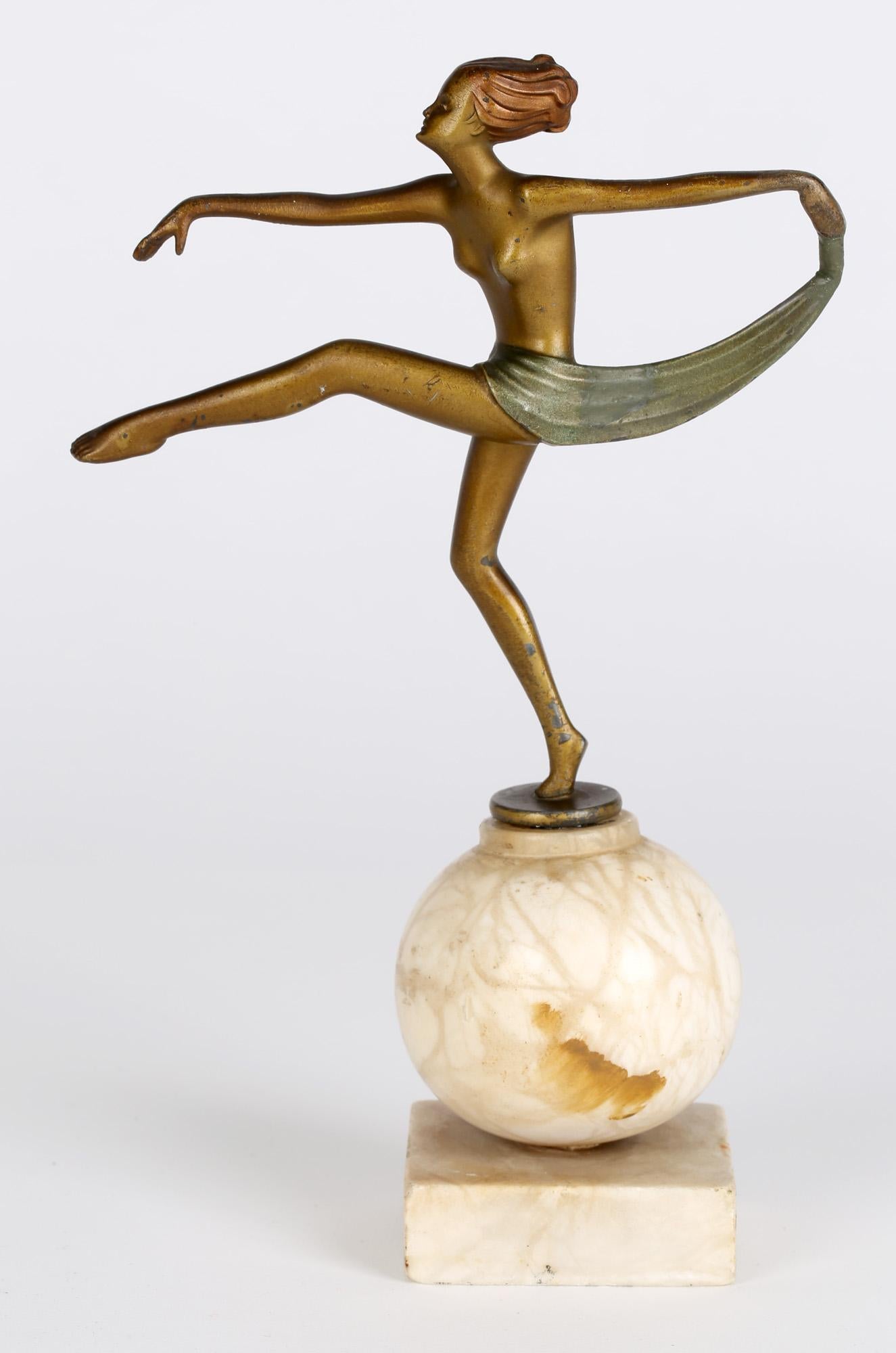 Josef Lorenzl Art Deco Cold Painted Dancing Sculptural Figure 5