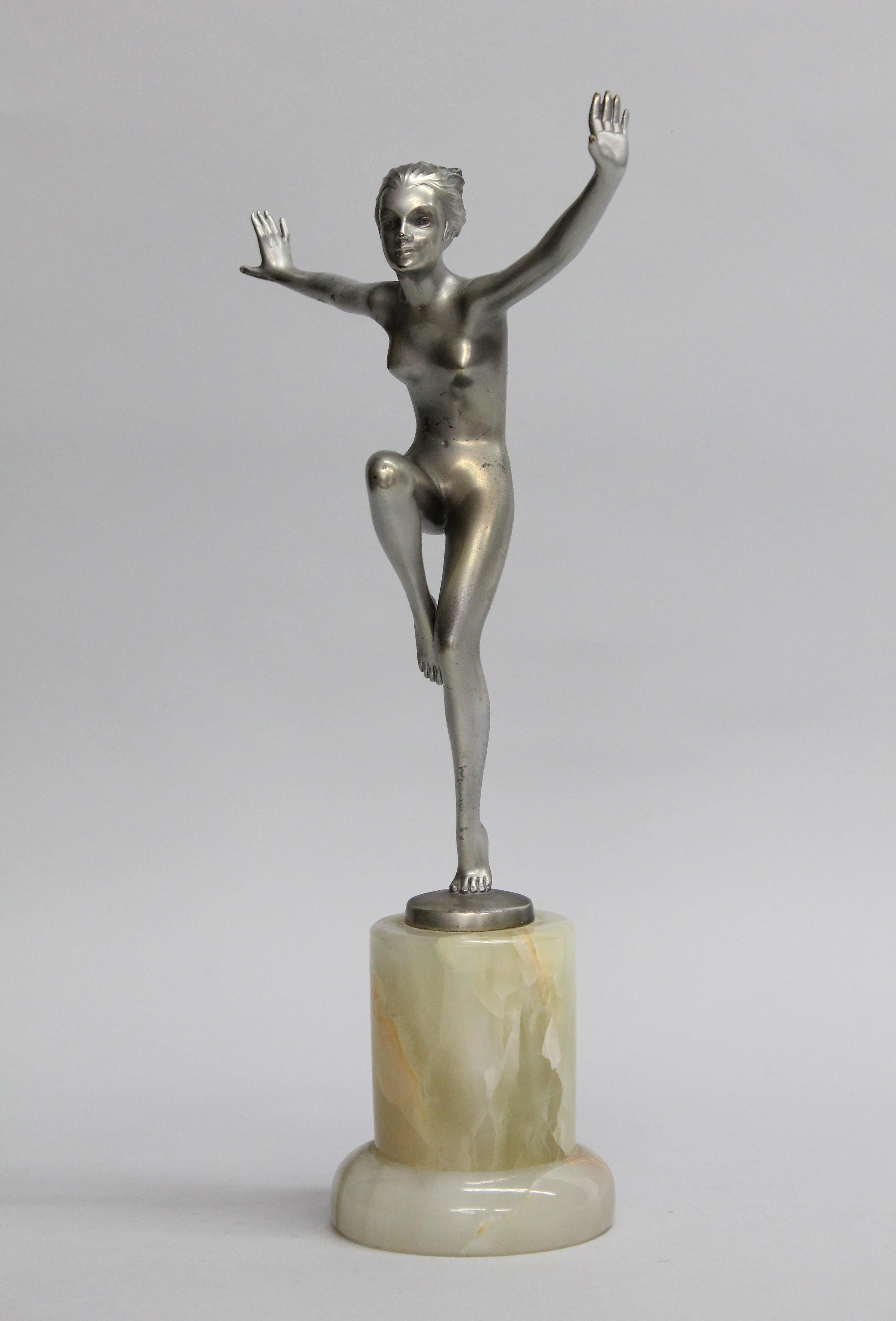 Josef Lorenzl Art-Déco-Skulptur, 1930er Jahre (Mitte des 20. Jahrhunderts) im Angebot