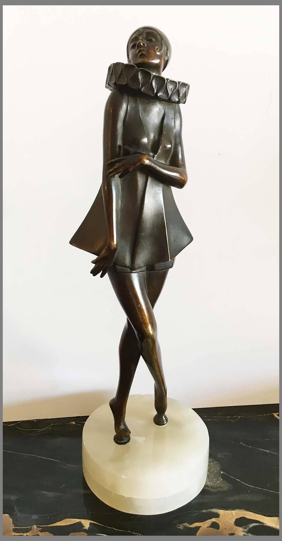 Josef Lorenzl Figurative Sculpture - Pierotte