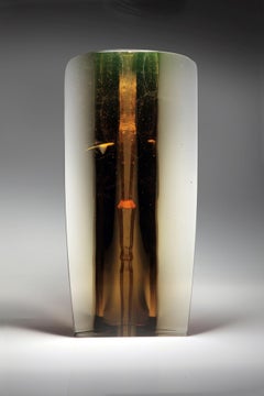 "Enlightenment" minimalist glass sculpture by Czech artist Josef Marek
