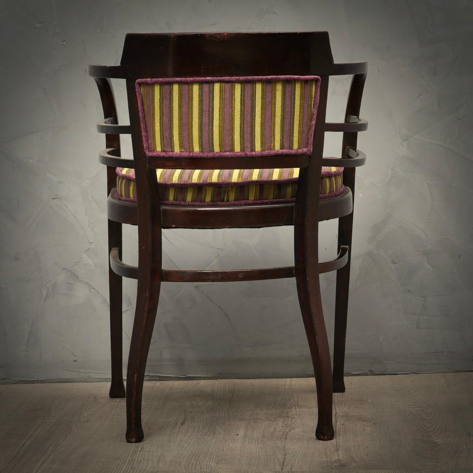 Beech Josef Maria Olbrich for Thonet Armchair, 1910 For Sale