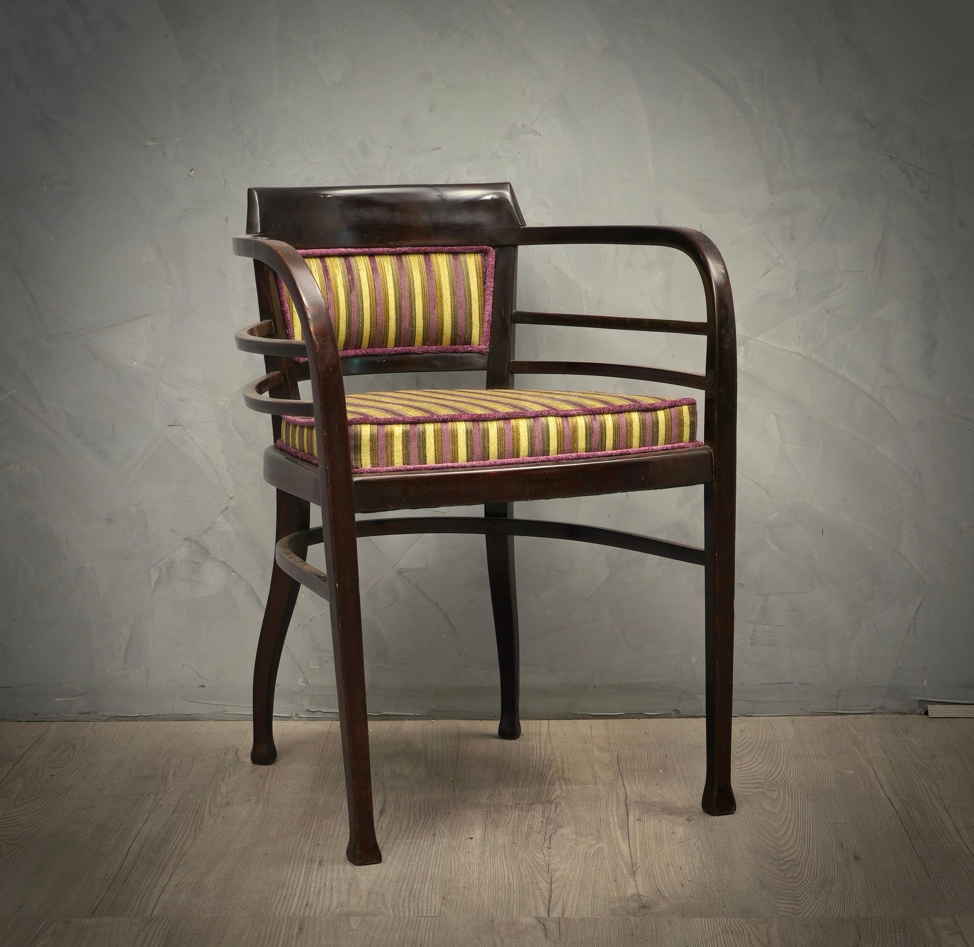 Josef Maria Olbrich for Thonet Armchair, 1910 For Sale 1