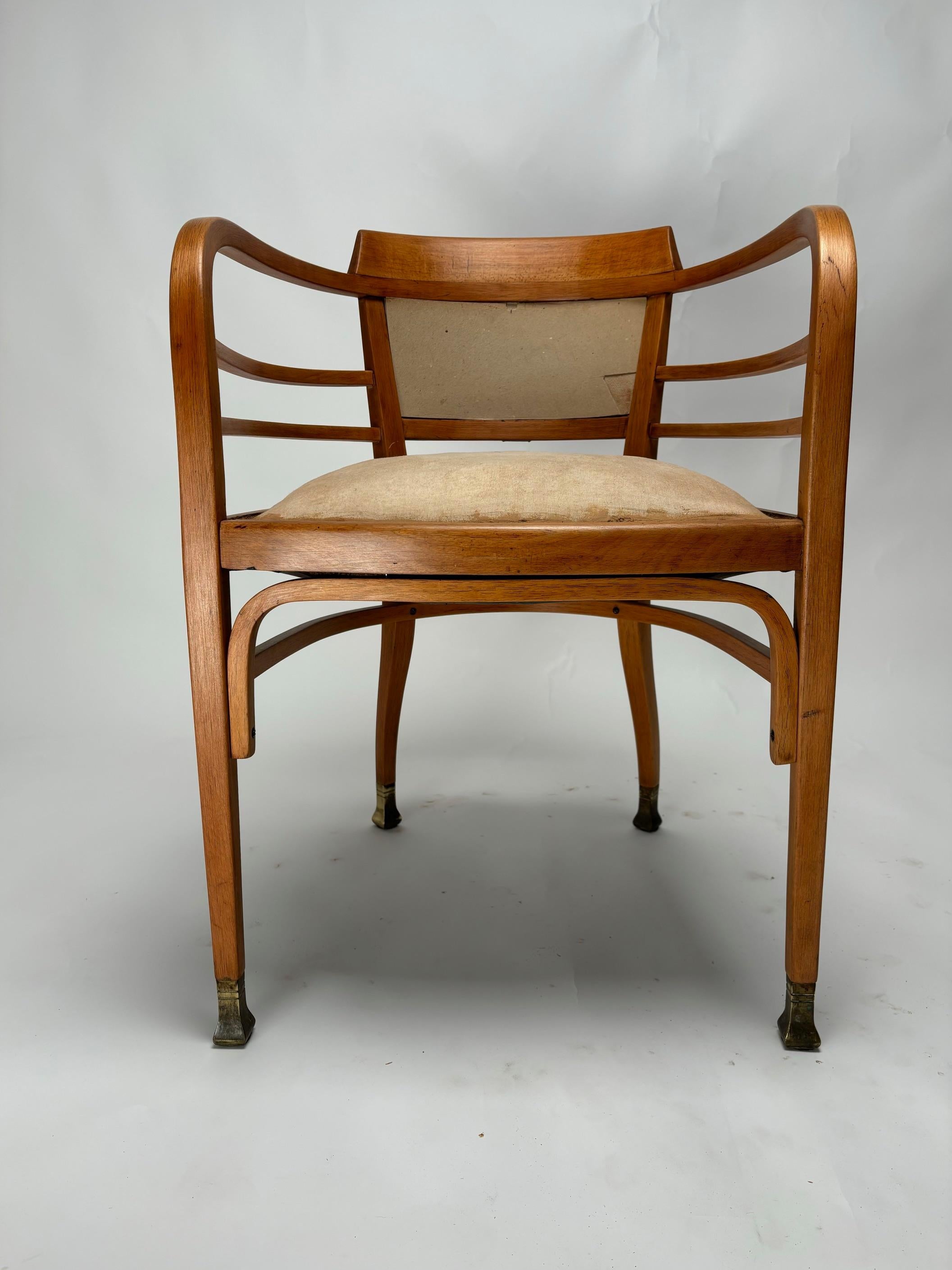 Paire de fauteuils de Josef Maria Olbrich pour Thonet, Autriche, 1910 en vente 2