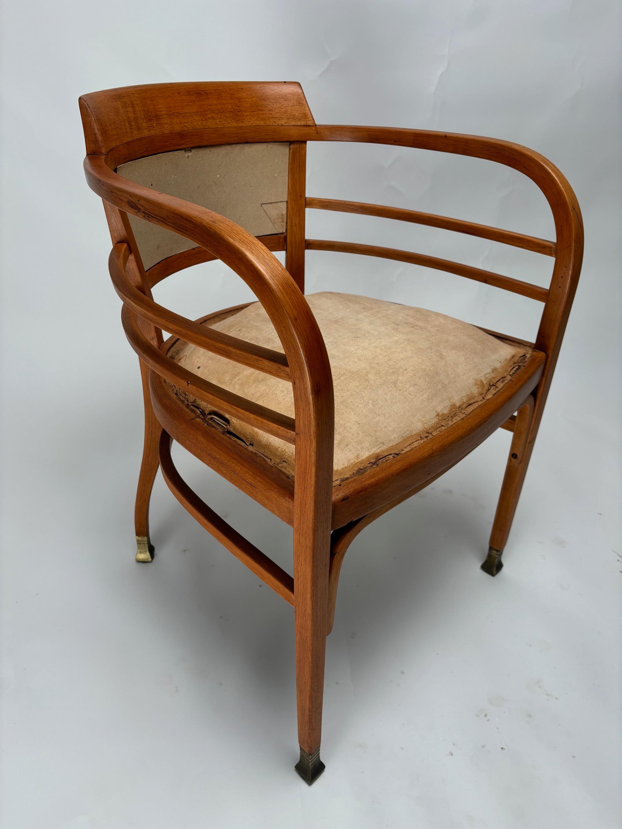 Ensemble de 4 fauteuils de Josef Maria Olbrich pour Thonet, Autriche, 1910 Bon état - En vente à Argelato, BO