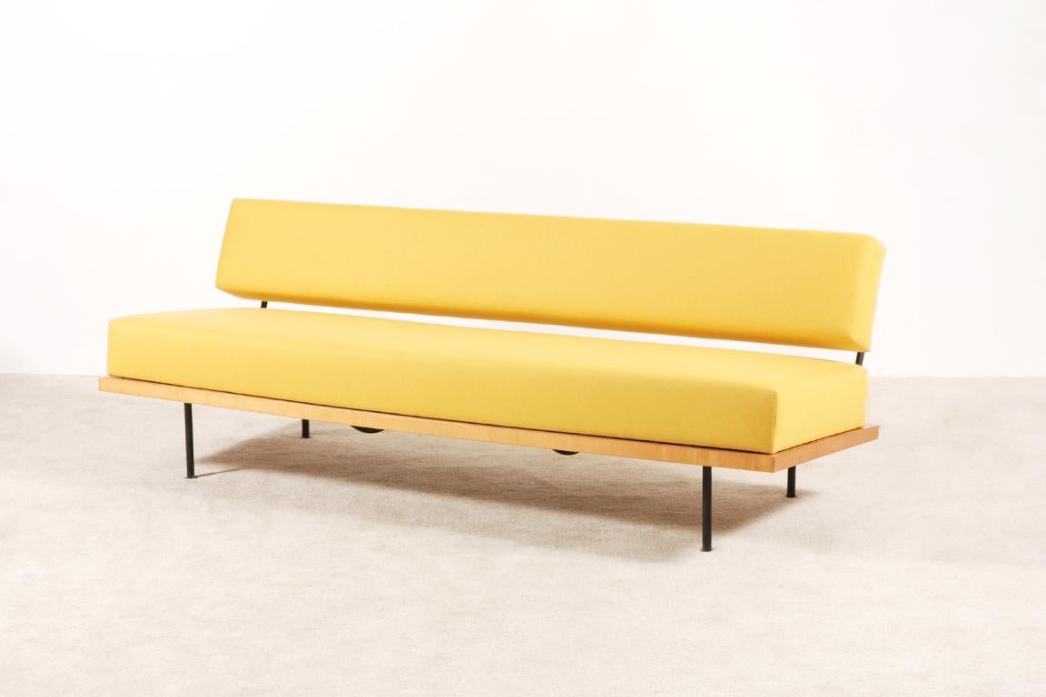 German Josef Pentenrieder, Minimalist Daybed Convertible Sofa for Hans Kaufeld, 1954