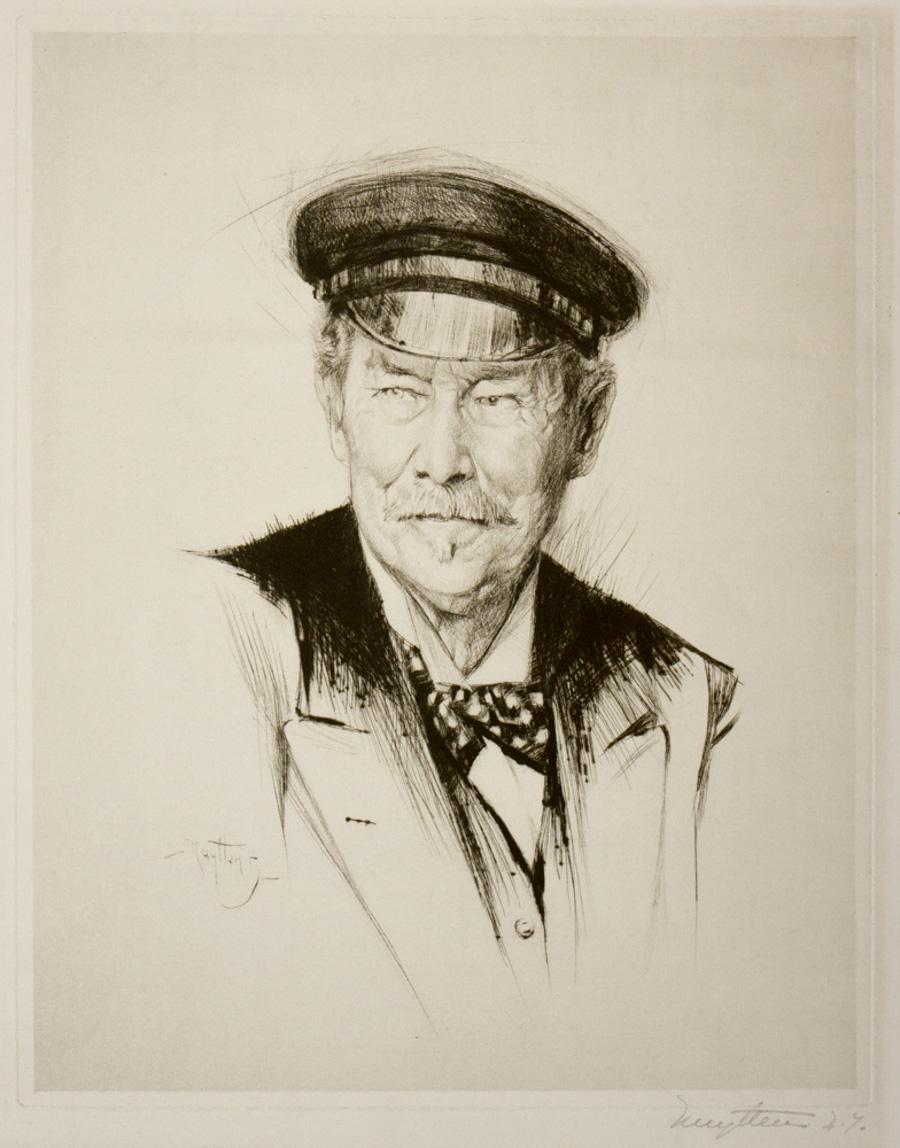 Untitled Portrait - Print by Josef Pierre Nuyttens