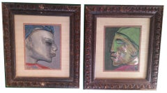 Vintage Pair of African American Portraits