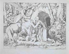 The Life and Death of Saint Genoveva - Original Etching - 1830