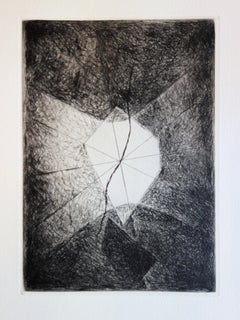 Abstract Window - Original color Etching and Aquatint - 1967