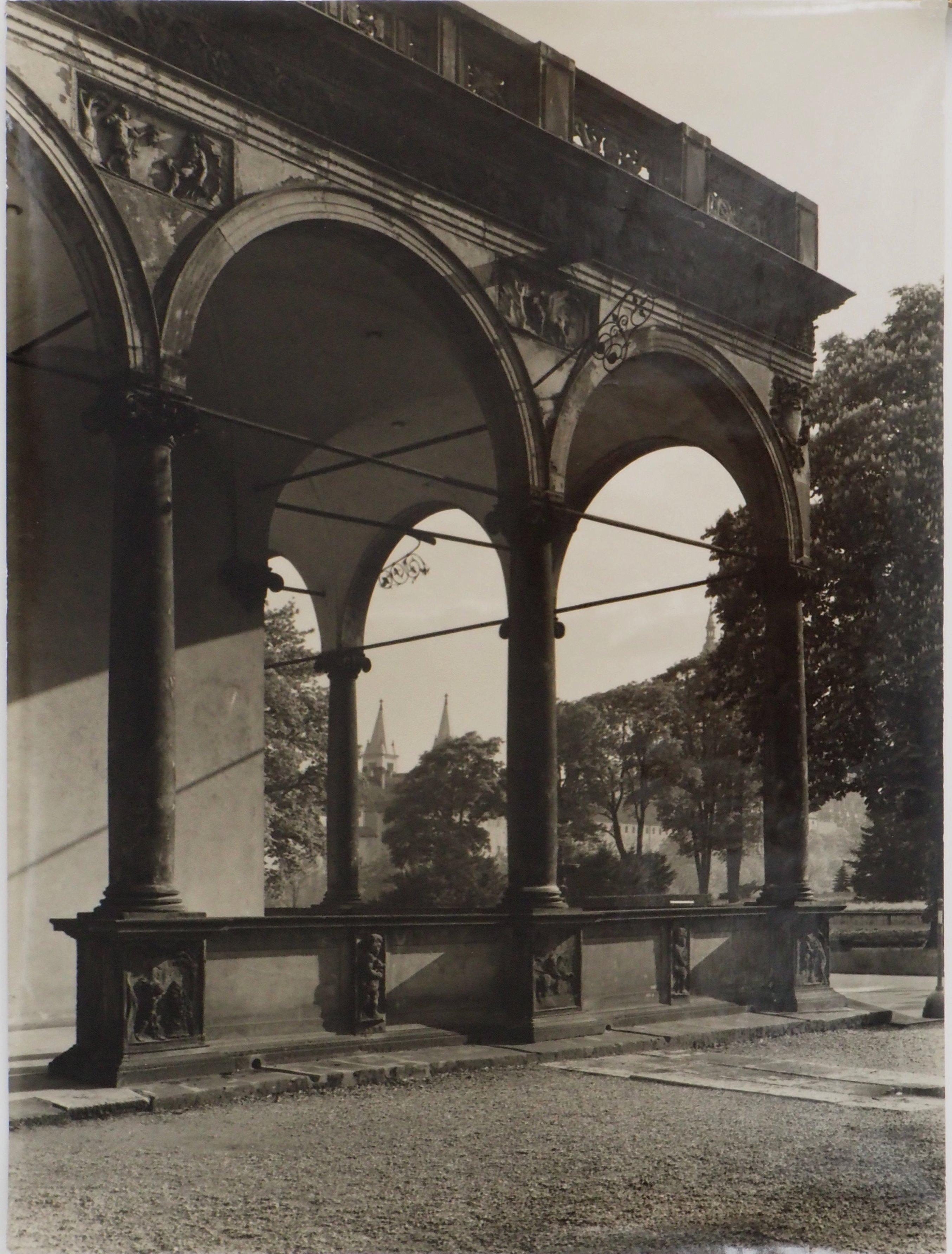 Josef Sudek Black and White Photograph - Prague : Belvedere - Original Hand Signed Gelatin Silver Photograph, c. 1960