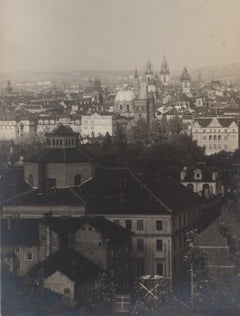 Vista di Praga - Fotografia originale alla gelatina d'argento