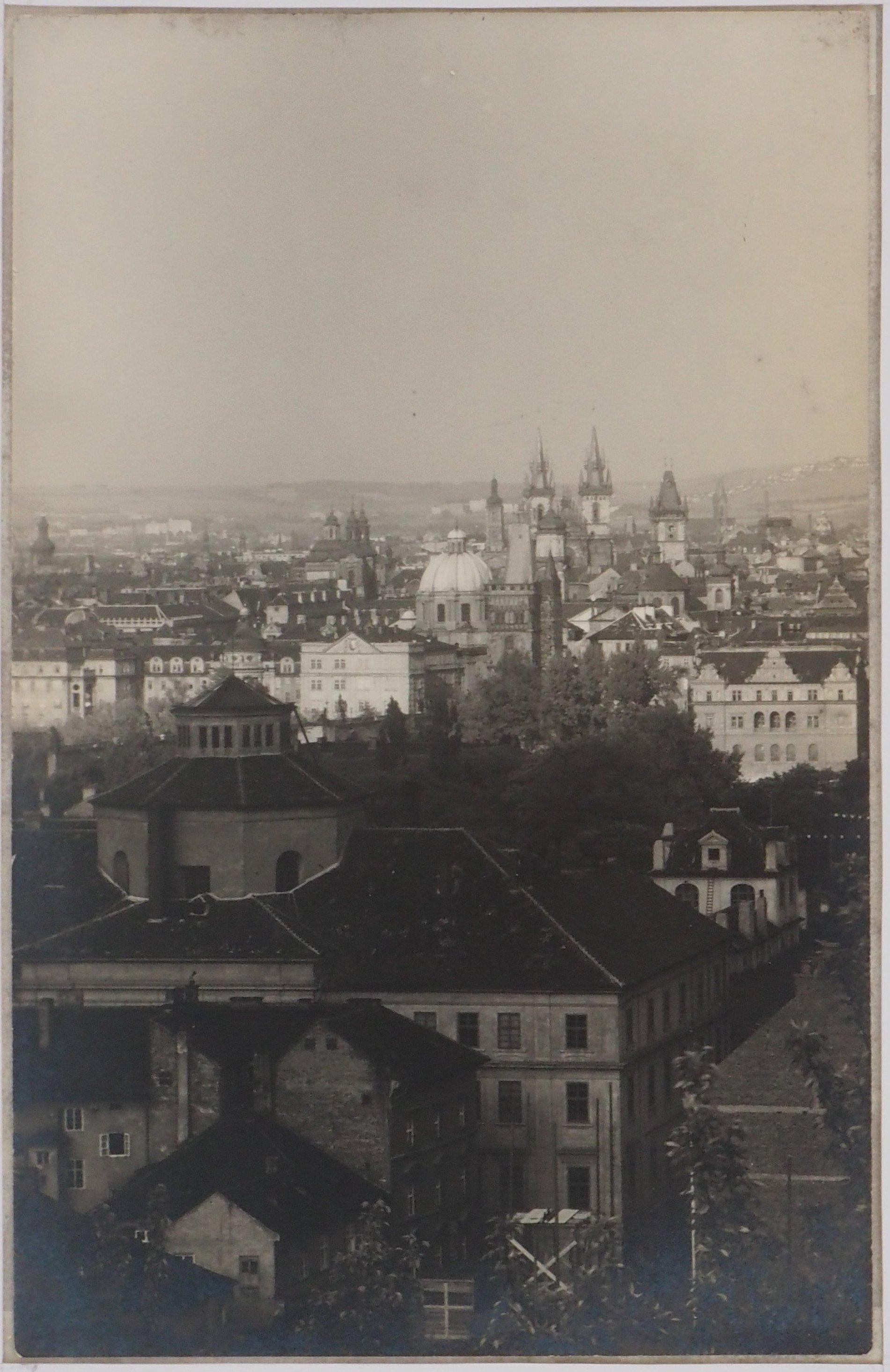 Josef Sudek Black and White Photograph - View of Prague - Original Gelatin Silver Photograph