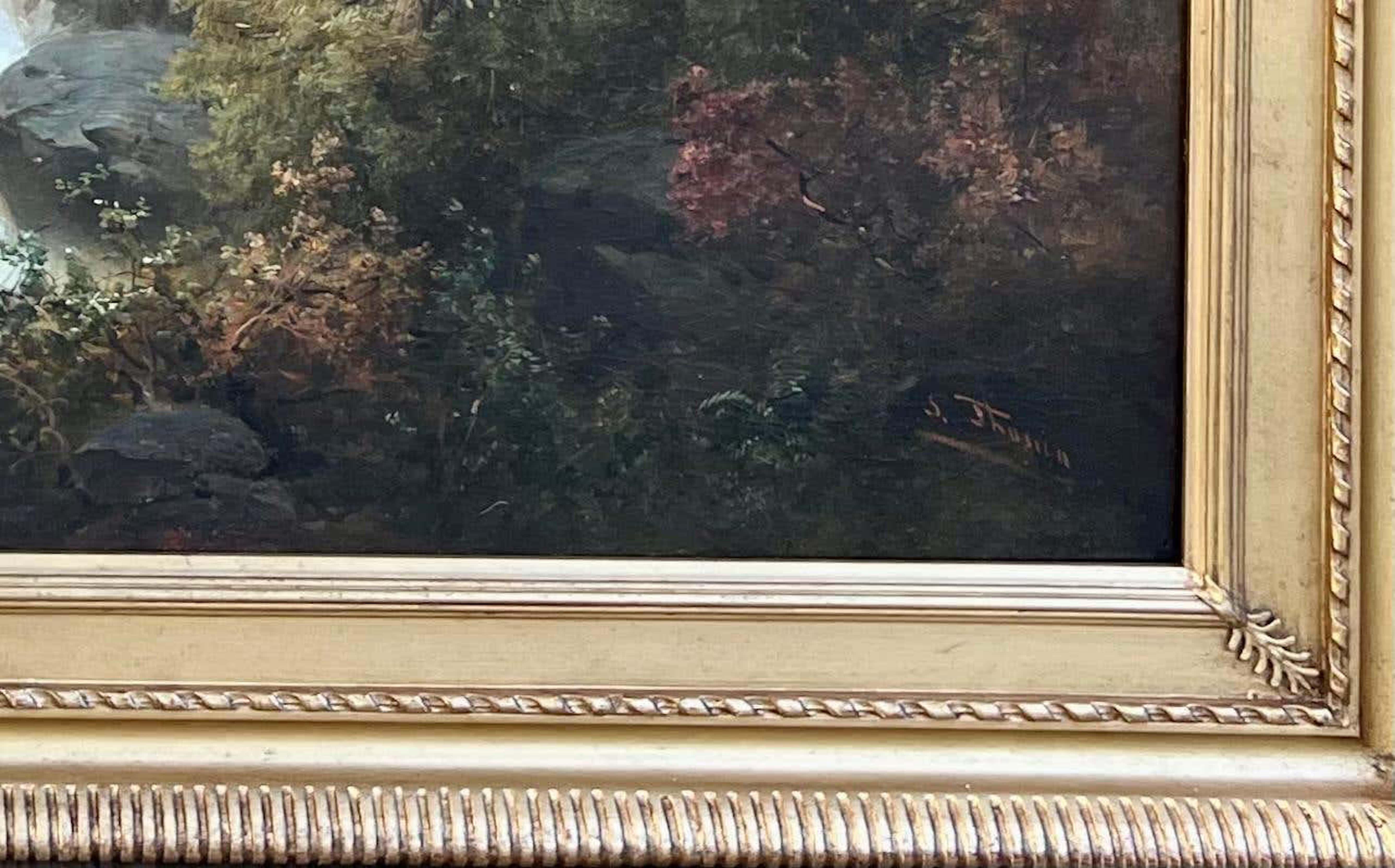 Der Alpine River (Viktorianisch), Painting, von Josef THOMA