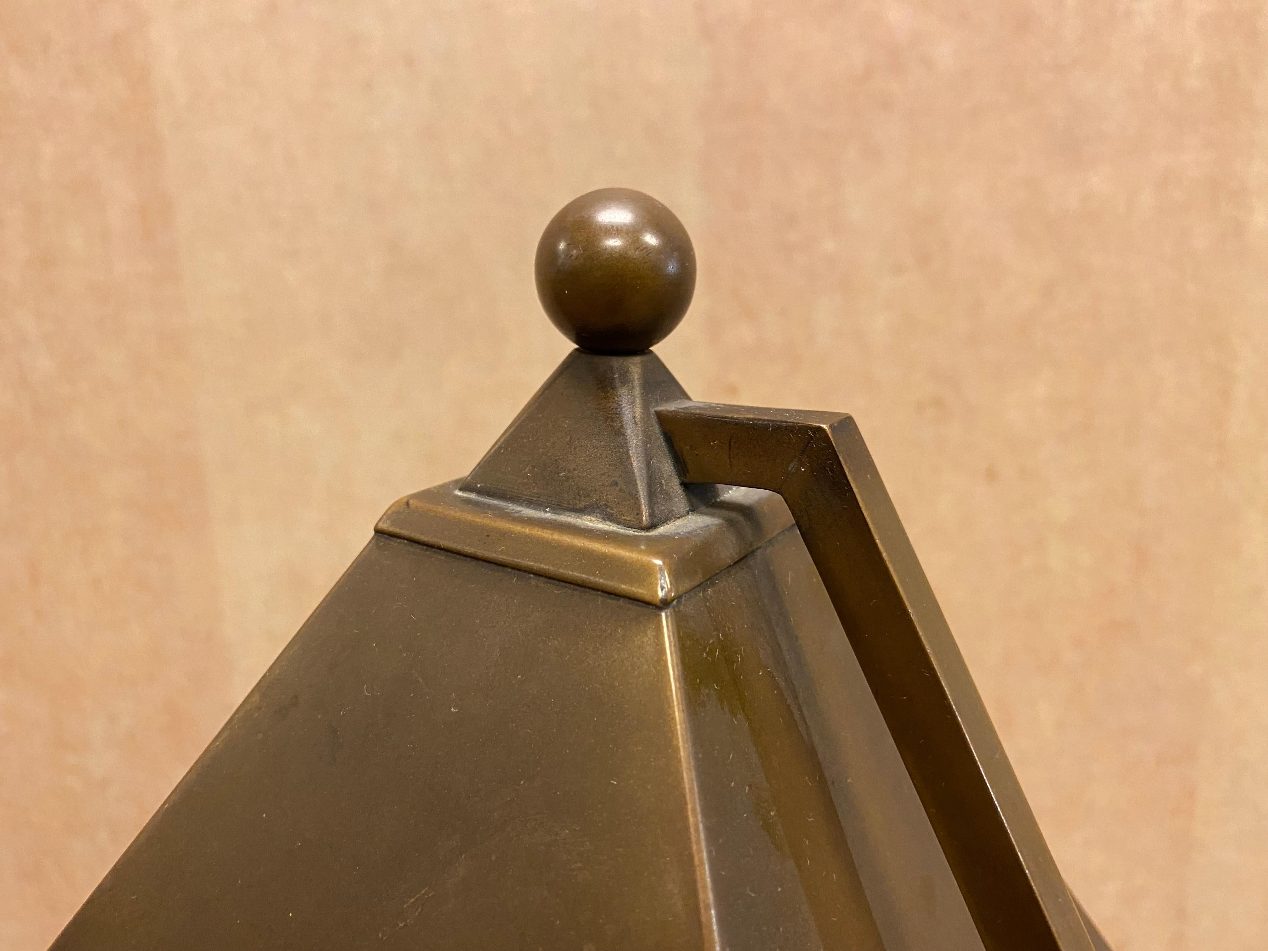 Josef Urban Art Deco Diminutive Bronze Desk Lamp For Sale 1