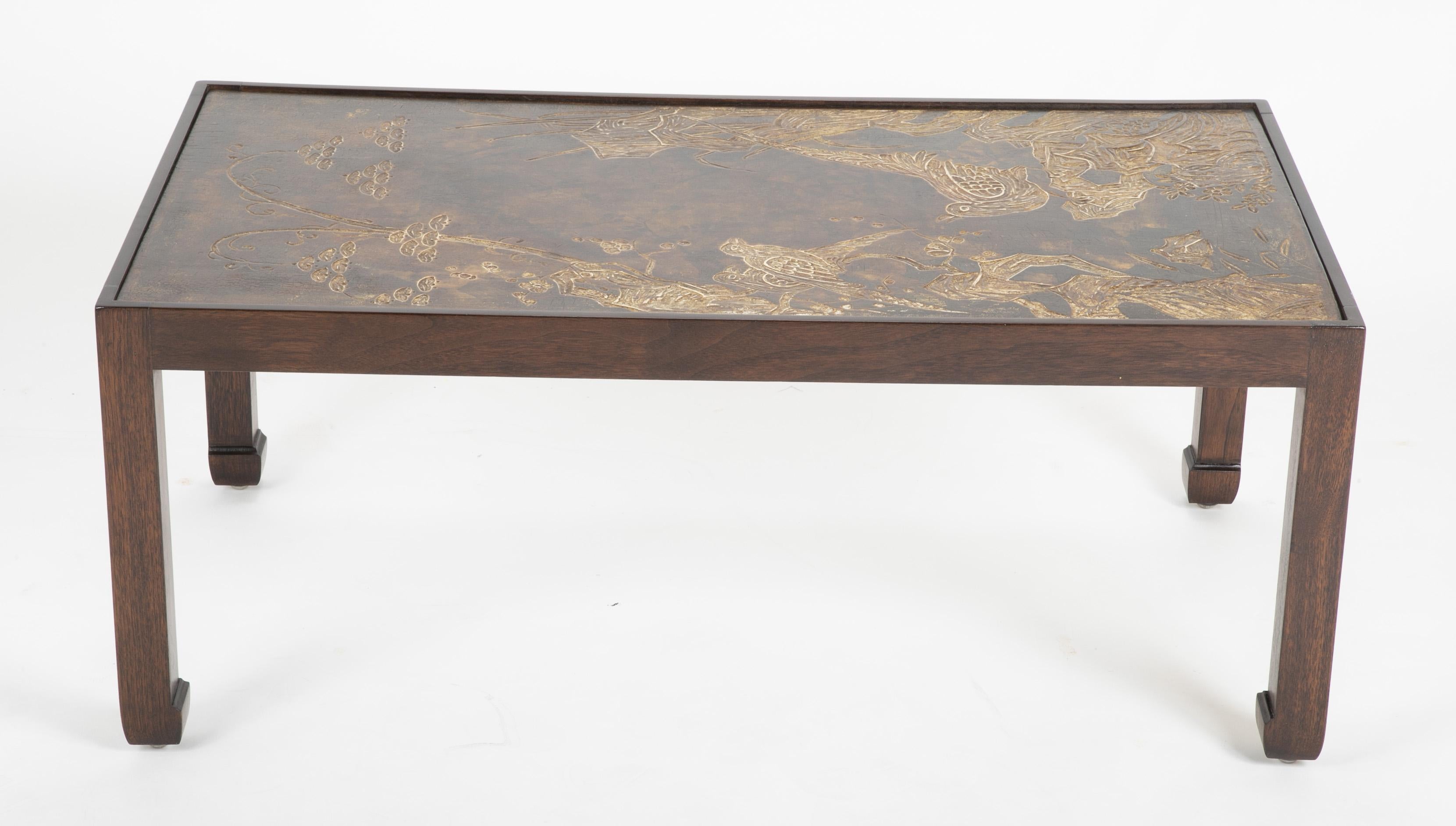 American Josef Weilhammer Chinoiserie Modern Lacquered Coffee Table