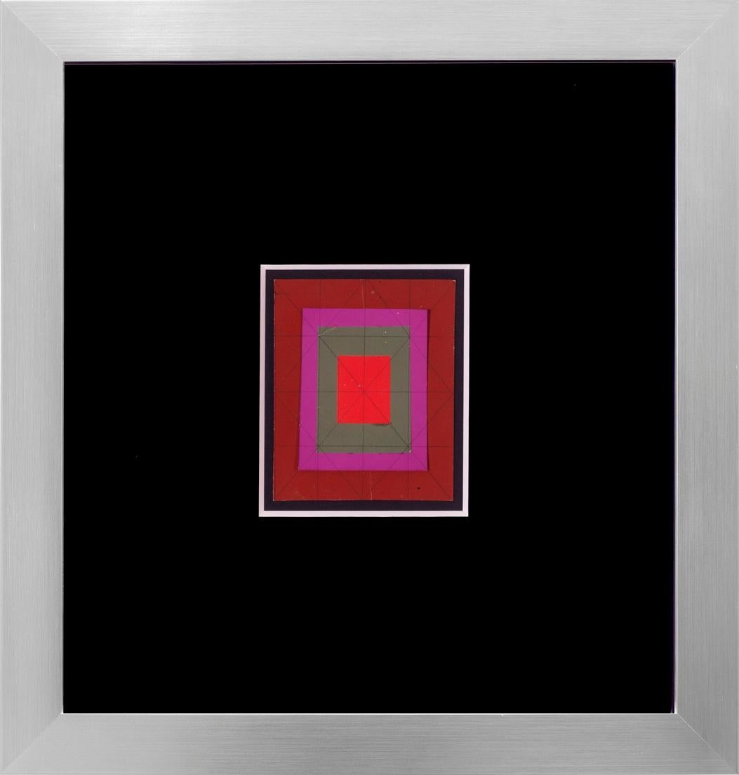 "Concentric Squares" - Mixed Media Art by Josef Zenk