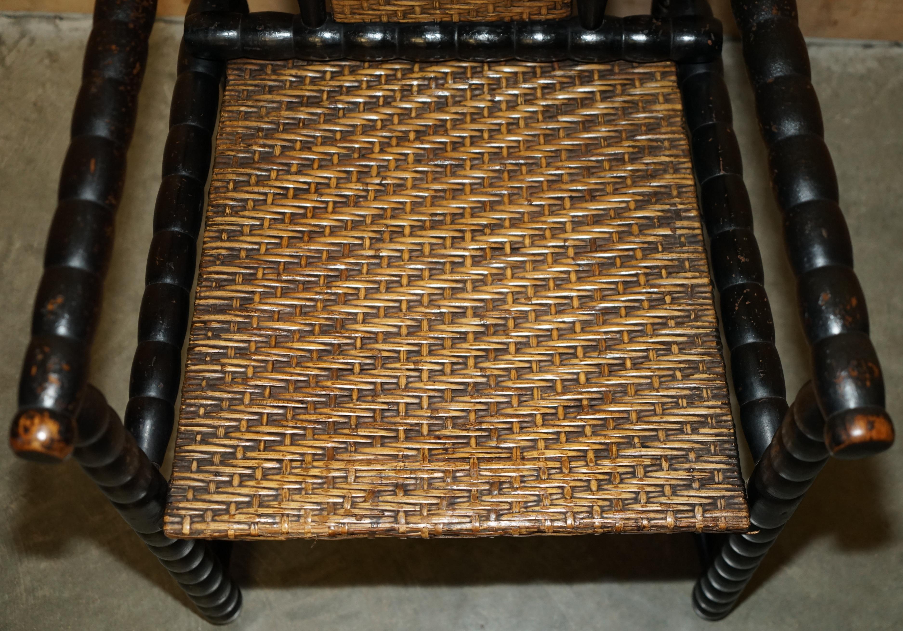 JOSEF ZOTTI POLTRONA JUGENDSTIL SILLÓN DE MADERA DE ÁRBOL EBONIZADO CiRCA 1911 en venta 4