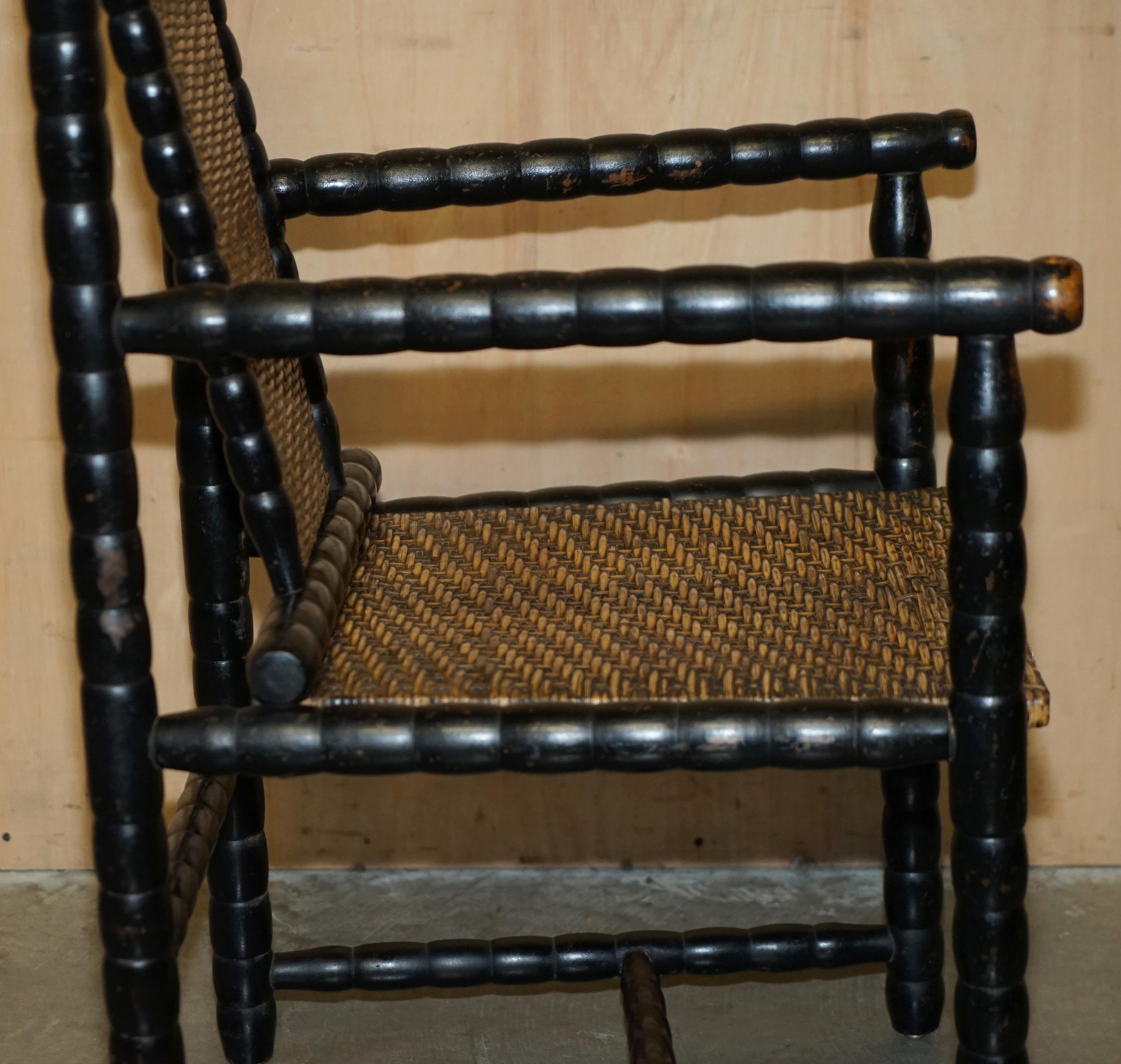 JOSEF ZOTTI POLTRONA JUGENDSTIL SILLÓN DE MADERA DE ÁRBOL EBONIZADO CiRCA 1911 en venta 7