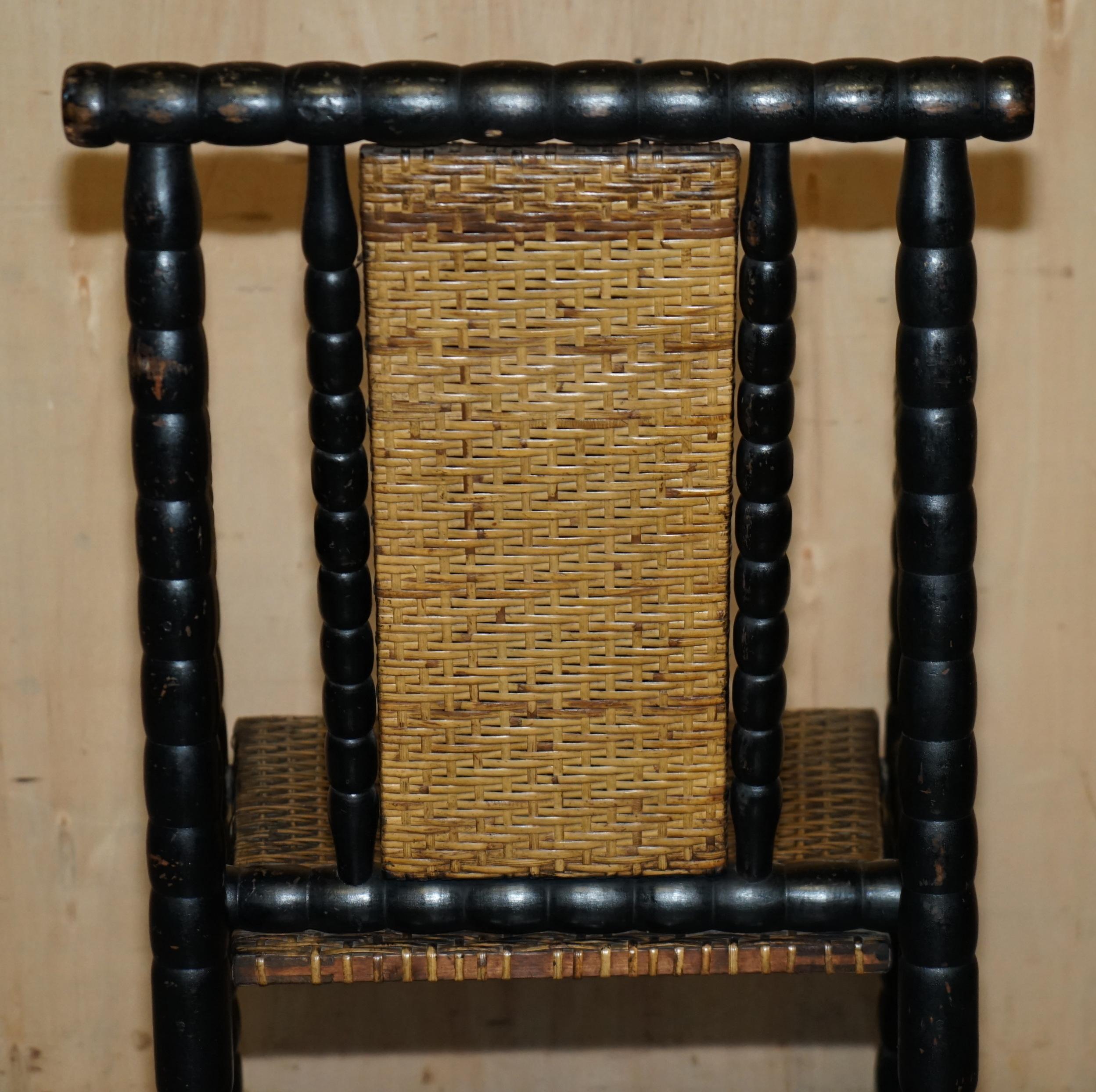 JOSEF ZOTTI POLTRONA JUGENDSTIL SILLÓN DE MADERA DE ÁRBOL EBONIZADO CiRCA 1911 en venta 9