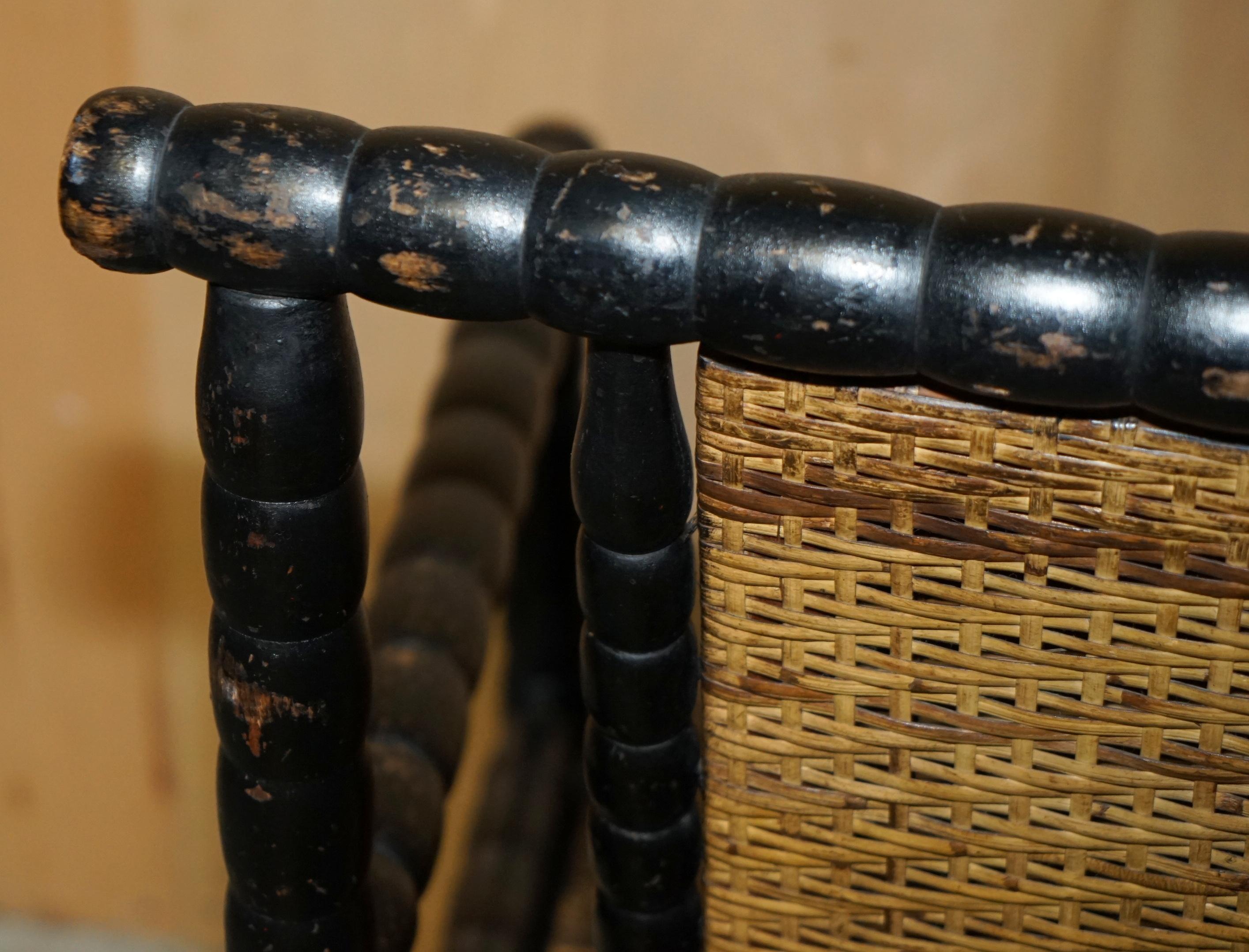 JOSEF ZOTTI POLTRONA JUGENDSTIL SILLÓN DE MADERA DE ÁRBOL EBONIZADO CiRCA 1911 en venta 10