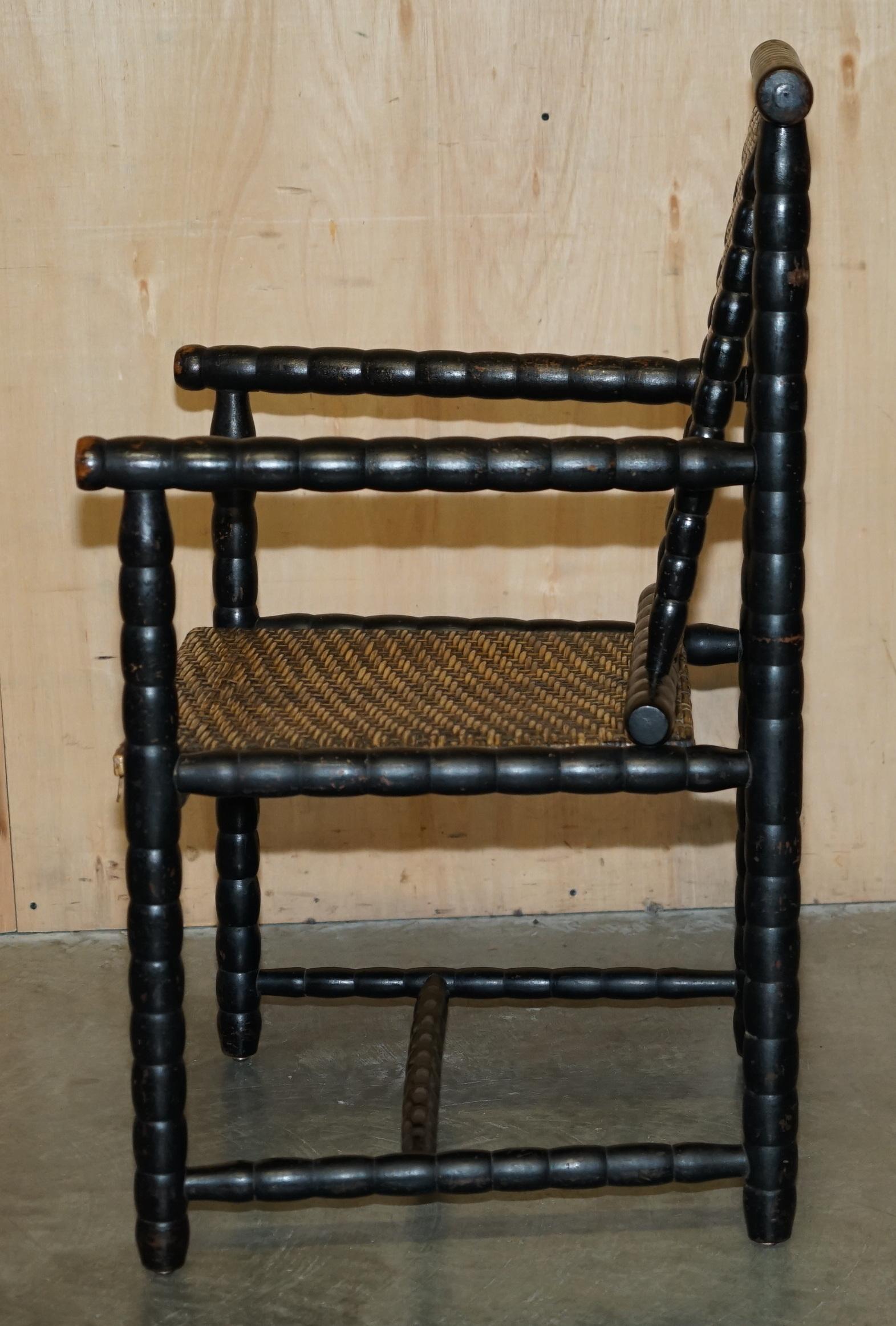 JOSEF ZOTTI POLTRONA JUGENDSTIL SILLÓN DE MADERA DE ÁRBOL EBONIZADO CiRCA 1911 en venta 11