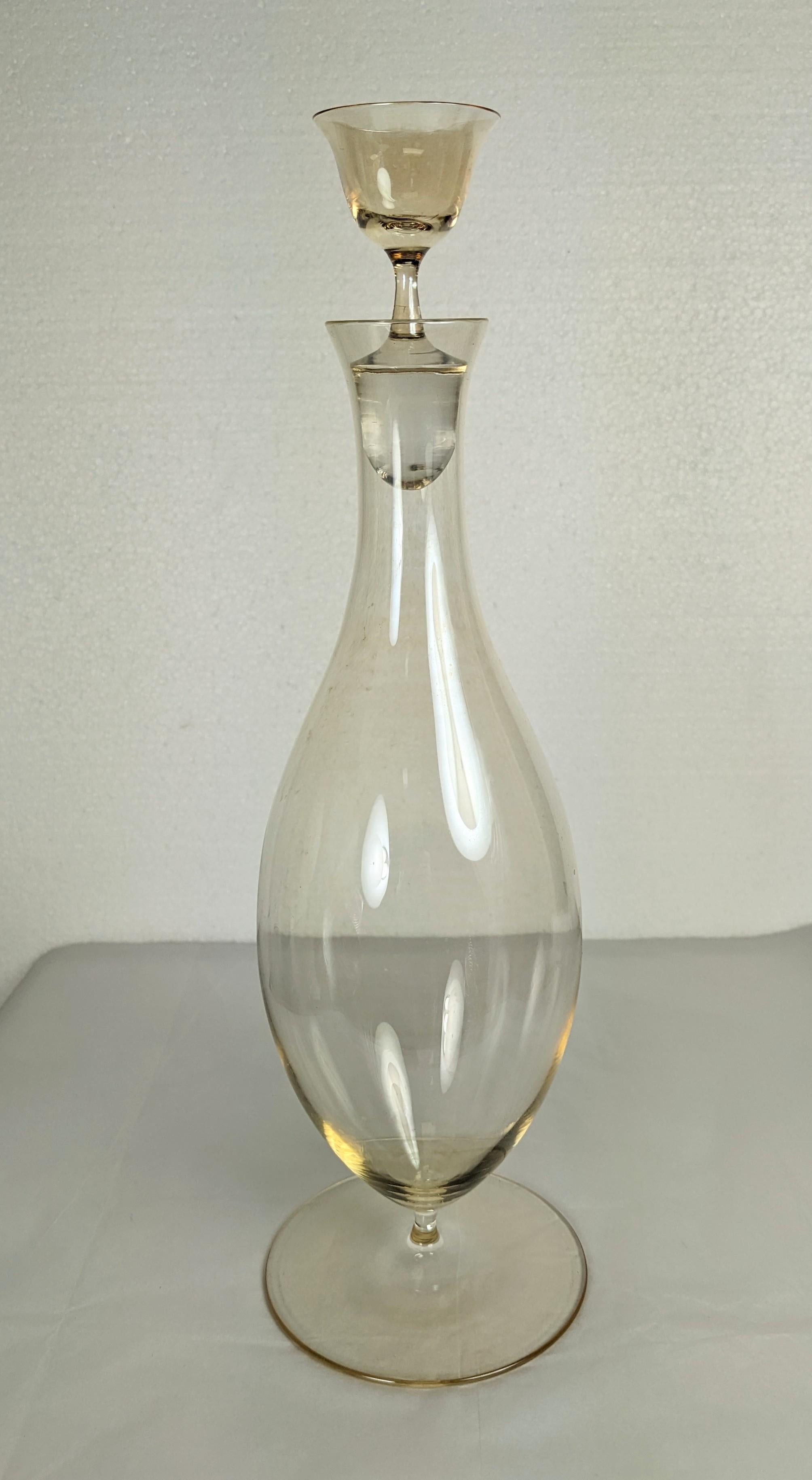 Joseff Hoffman Decanter for the Weiner Wekstatte by Lobmeyr (Art déco) im Angebot