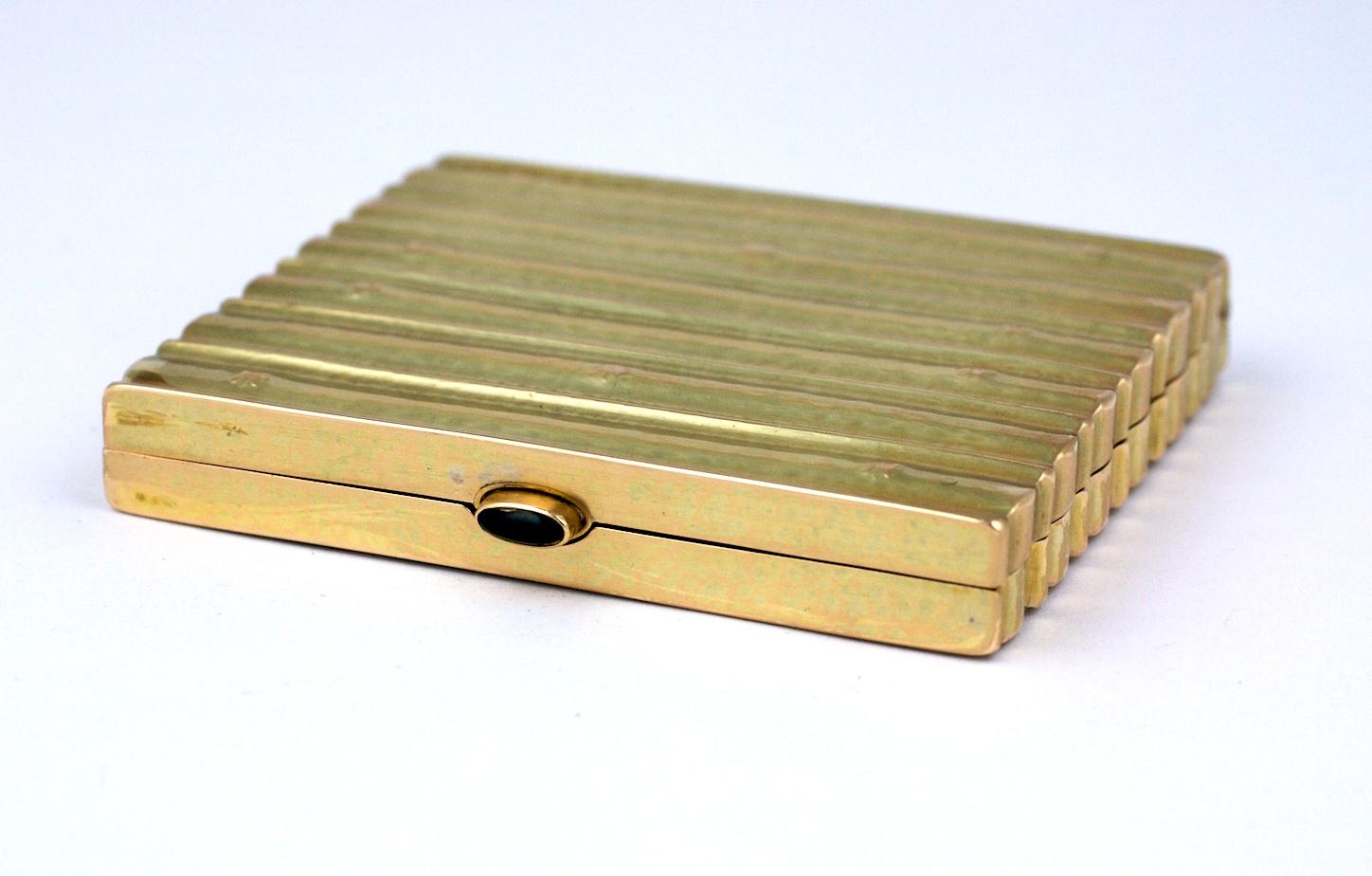 Jugendstil Joseff Hoffmann Gold Cigarette Case, Wiener Werkstatte For Sale