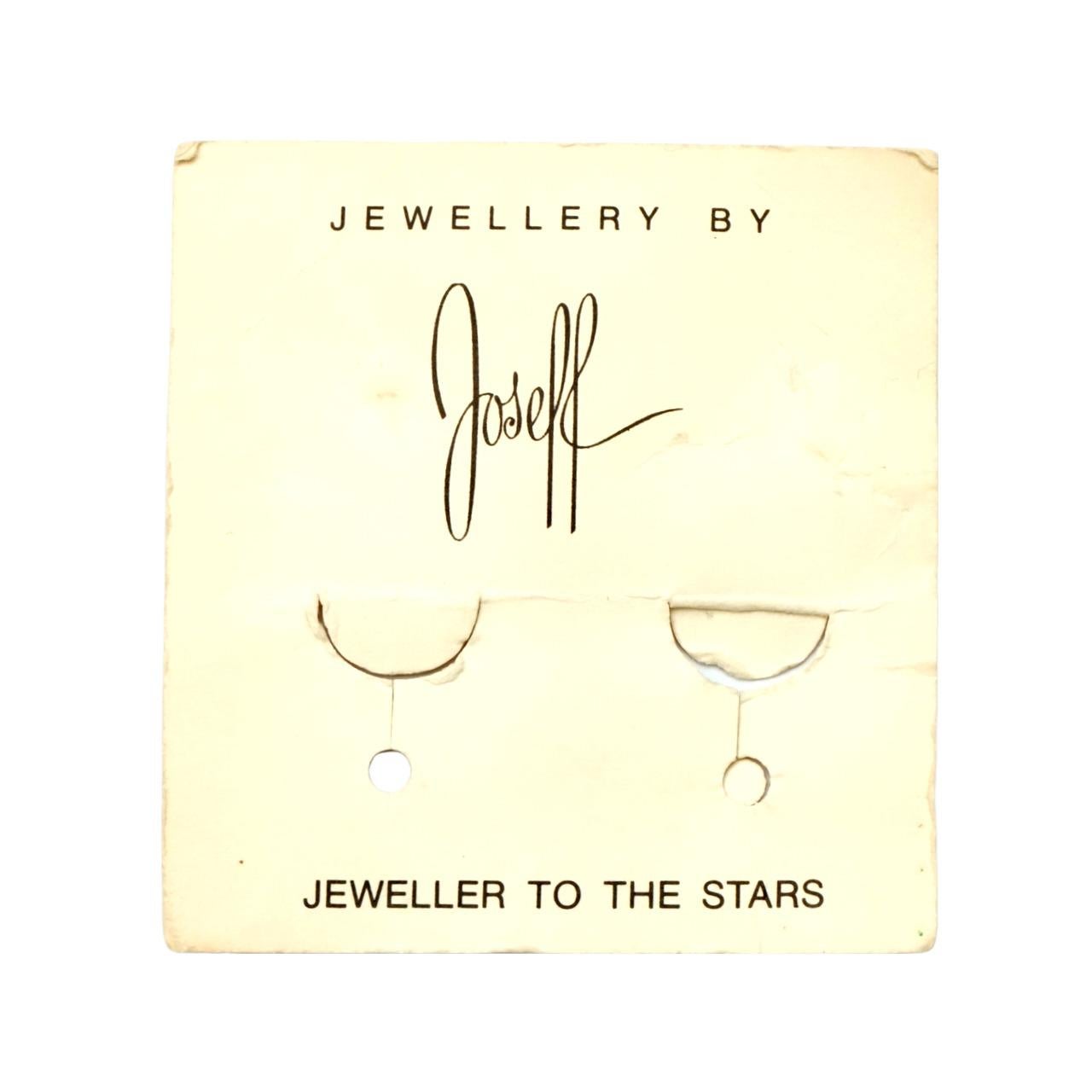 Joseff of Hollywood Gold Plated Floral Clip On Earrings circa 1940s For Sale 5