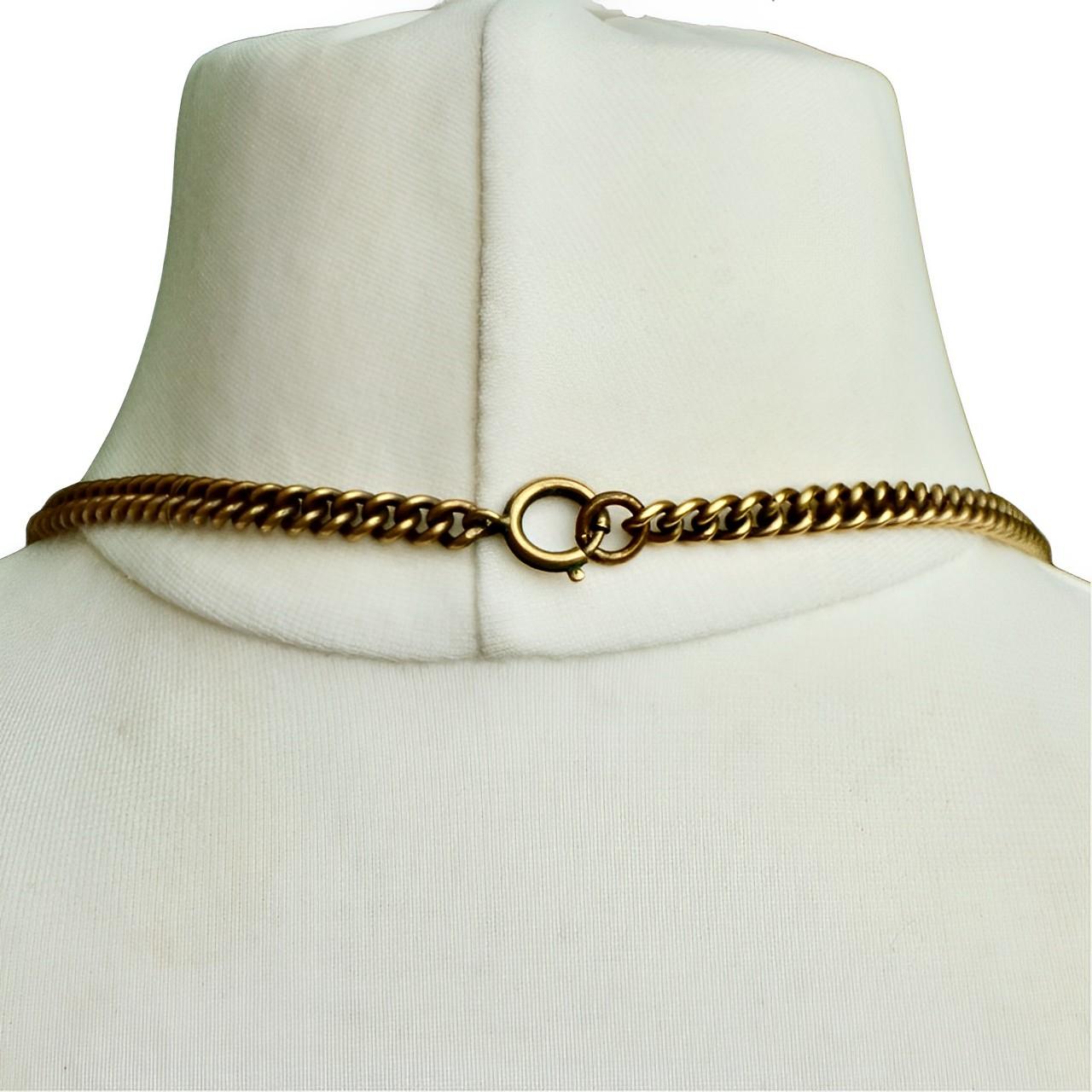 Joseff of Hollywood - Collana con croce placcata in oro, malva e cristalli trasparenti, anni '40 in vendita 7