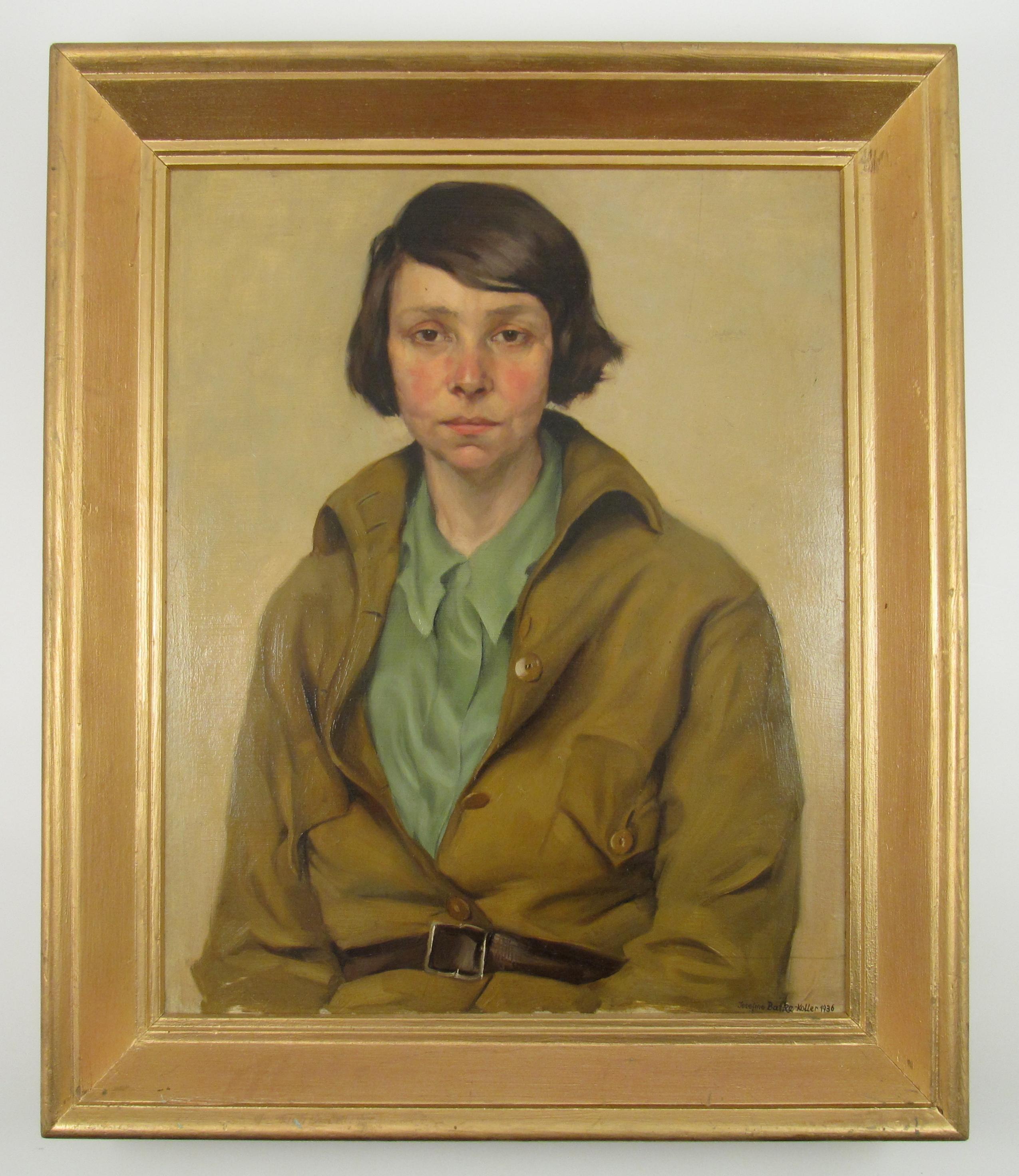 Josefine Batke - Koller (Autrichienne, 1897-1976) peinture à l'huile de Brigade juive 1936 - Painting de Josefine Batke-Koller