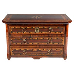 Josefinian Model Chest Of Drawers With Fine Marquetry, Vienna, ca 1770/1780