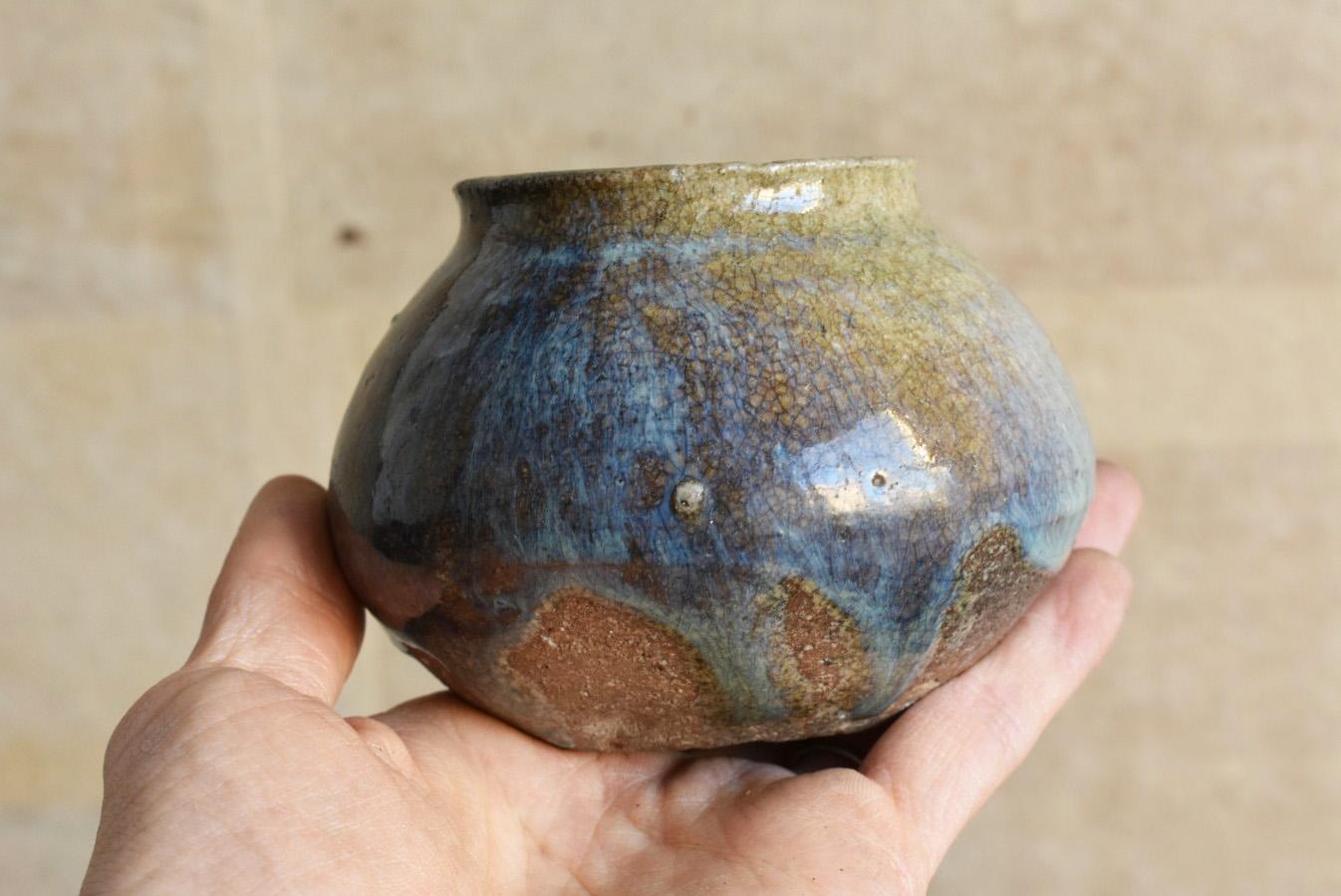 Other Joseon Dynasty Antique Pottery Small Jar / Beautifully Glazed Korean Vase