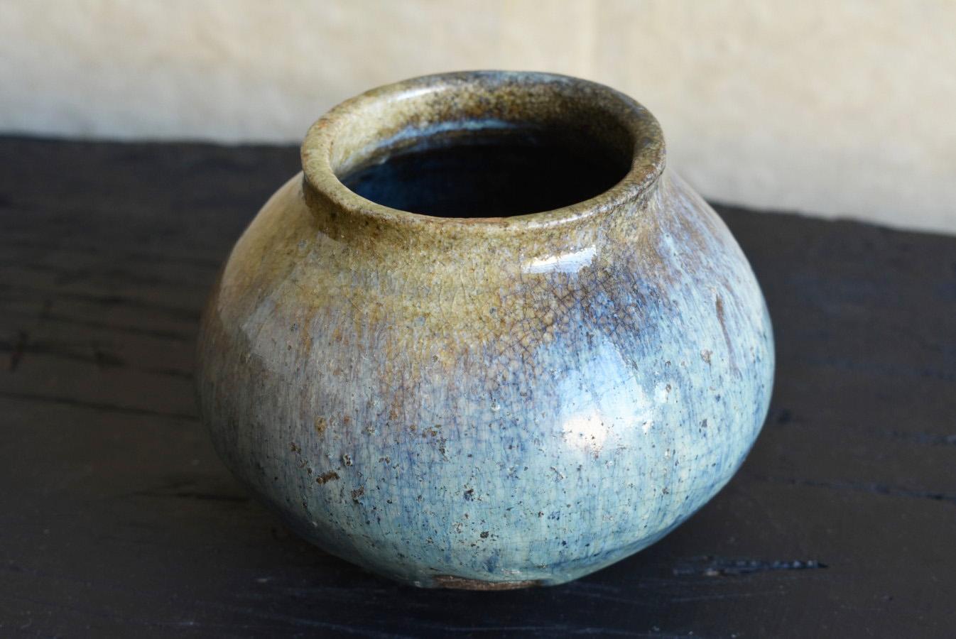 Joseon Dynasty Antique Pottery Small Jar / Beautifully Glazed Korean Vase 2