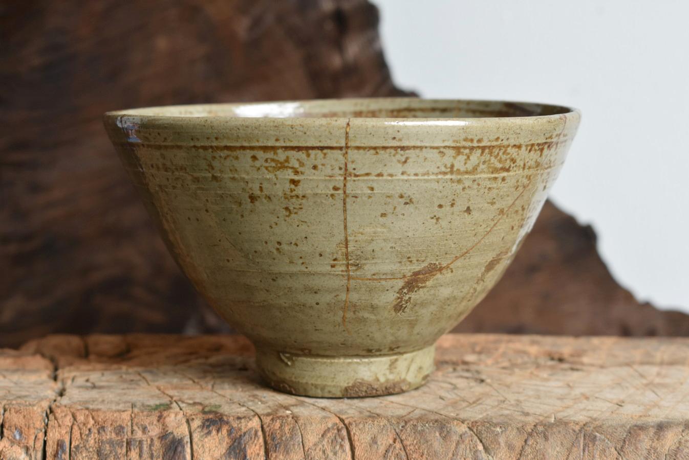 Korean Joseon Dynasty Antique Tea Bowl/1600s/Beautiful Kintsugi Bowl/Wabisabi Pottery